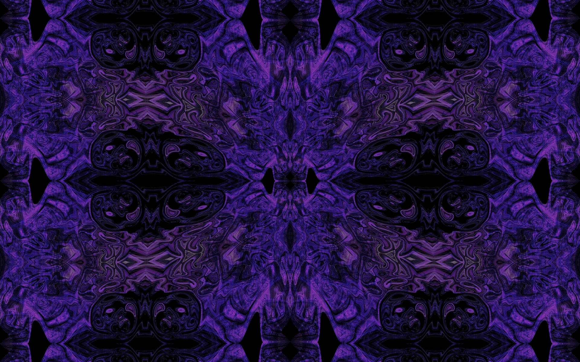 Black And Purple Kaleidoscope Wallpaper