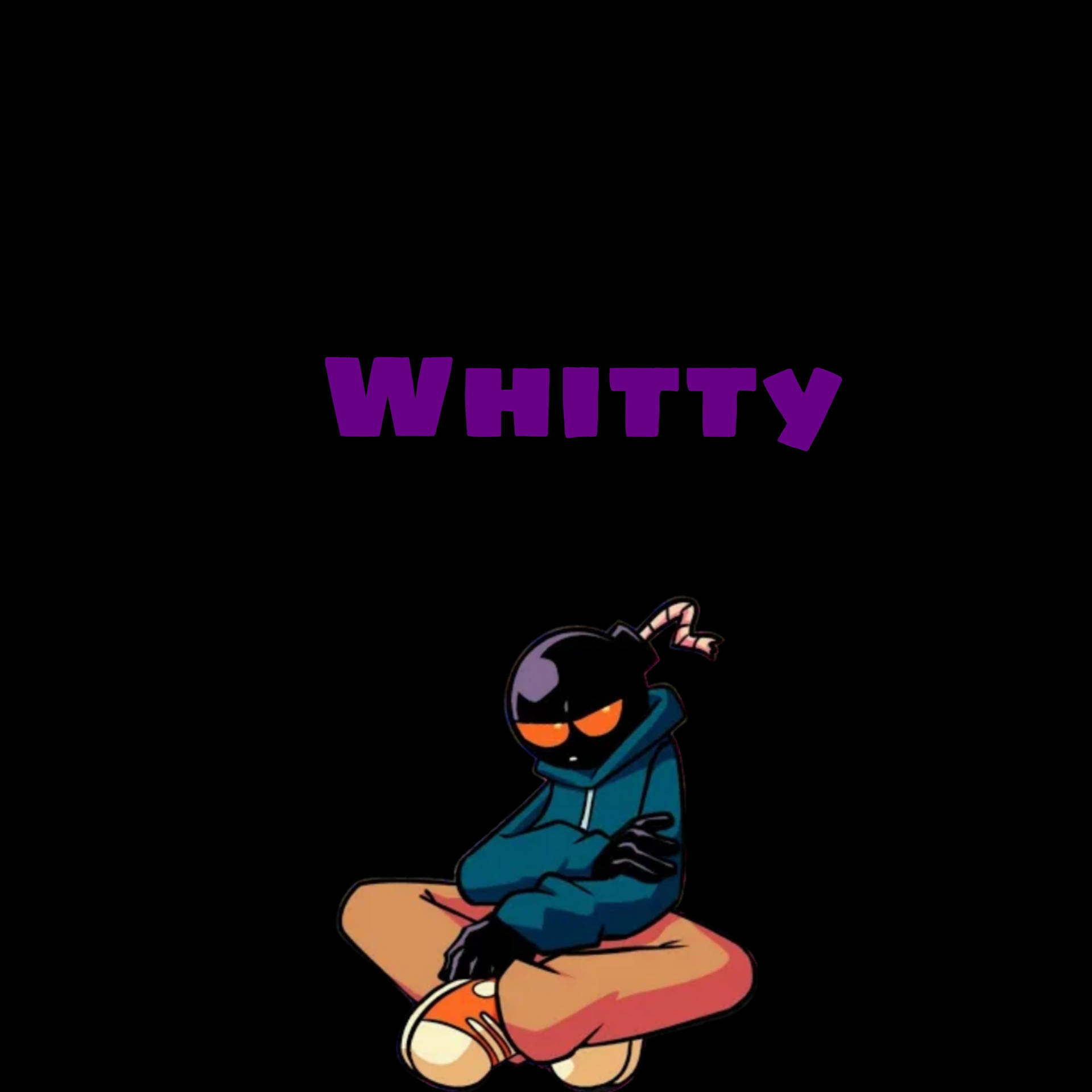 Black And Purple Whitty Wallpaper