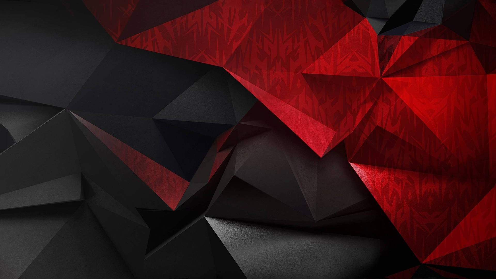 Black And Red Acer Predator Geometric Picture