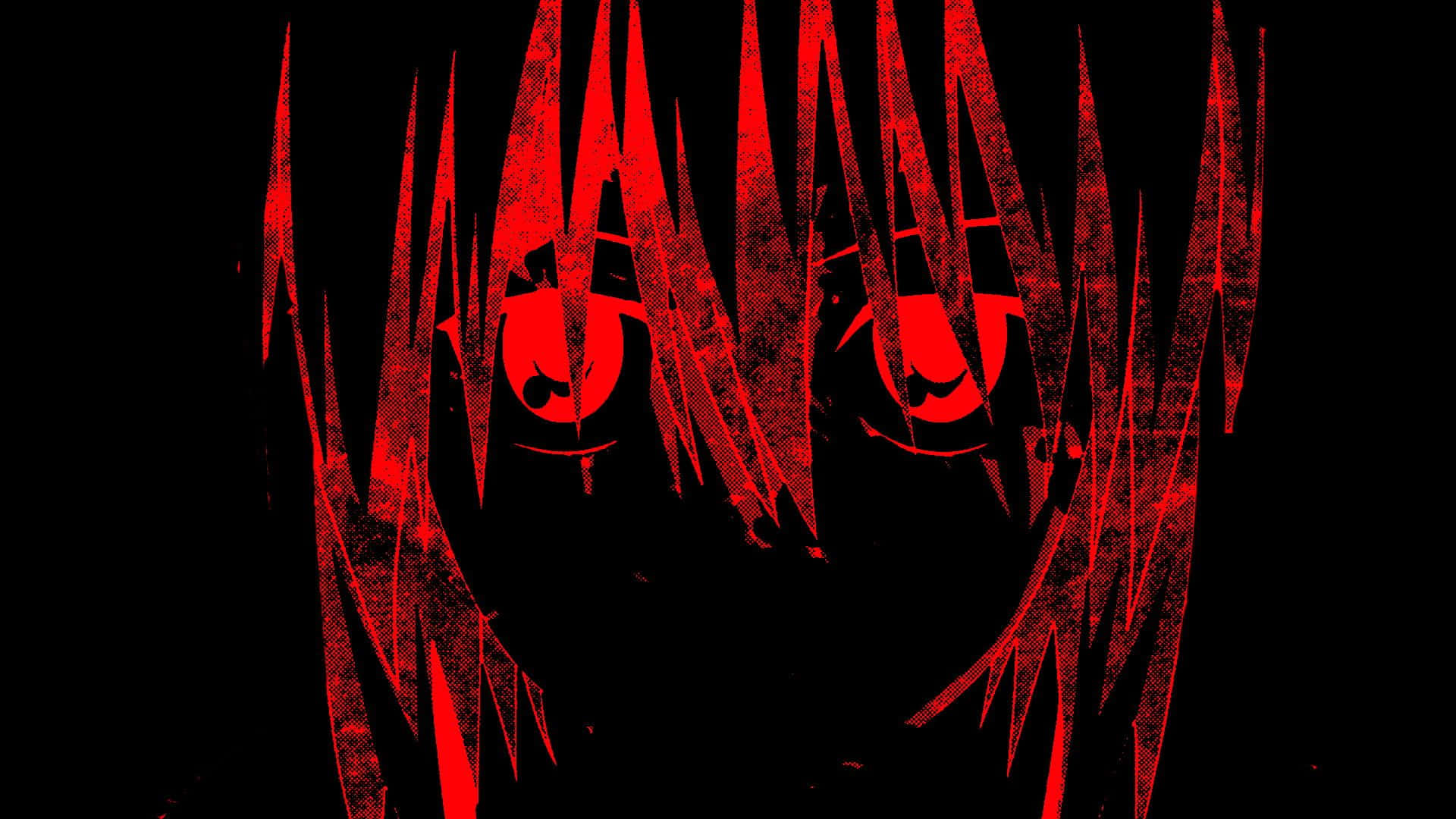 Delve into a Nihilistic World of Anime with Black and Red Wallpaper