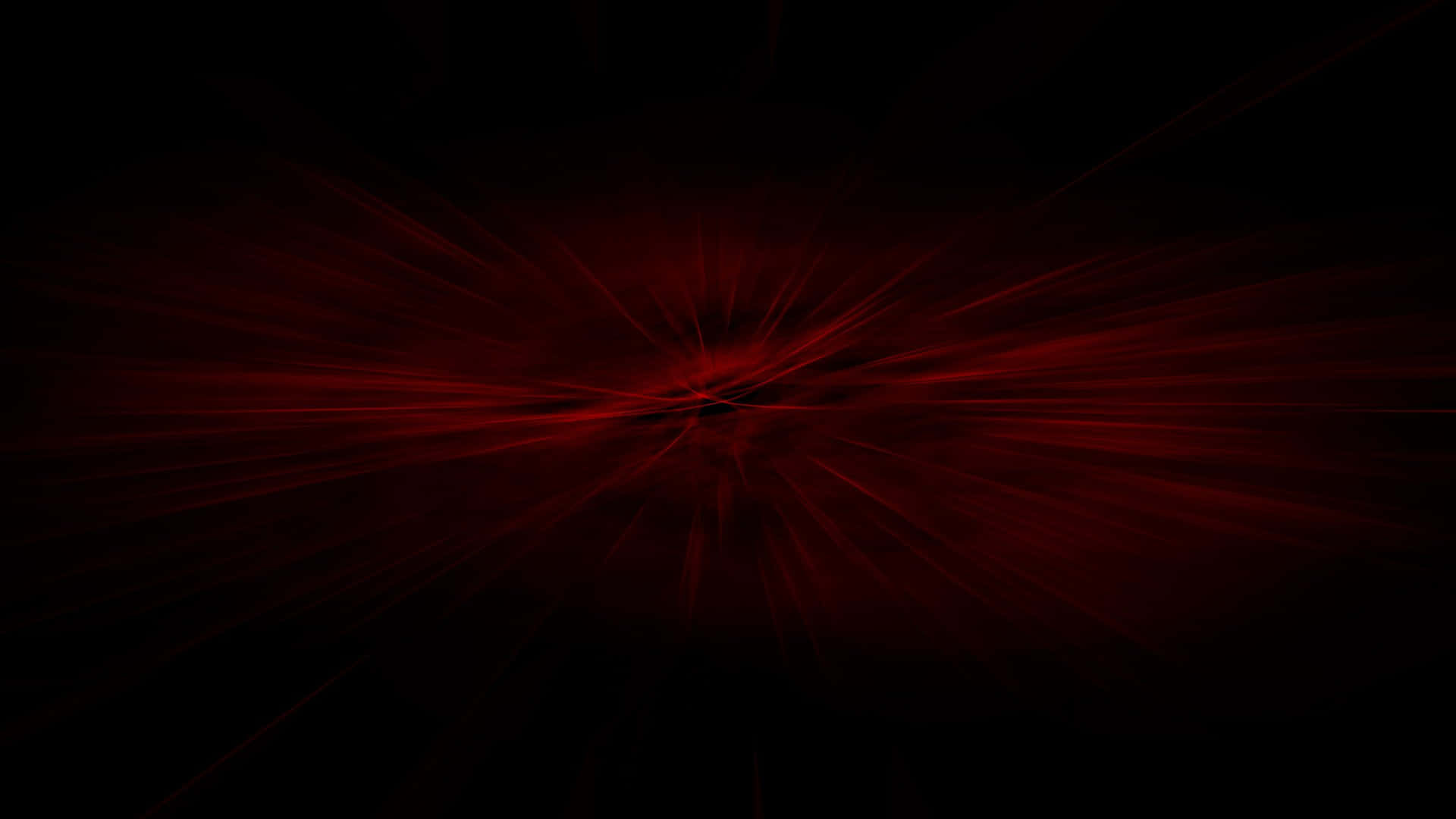 Red Light Burst On Black Background