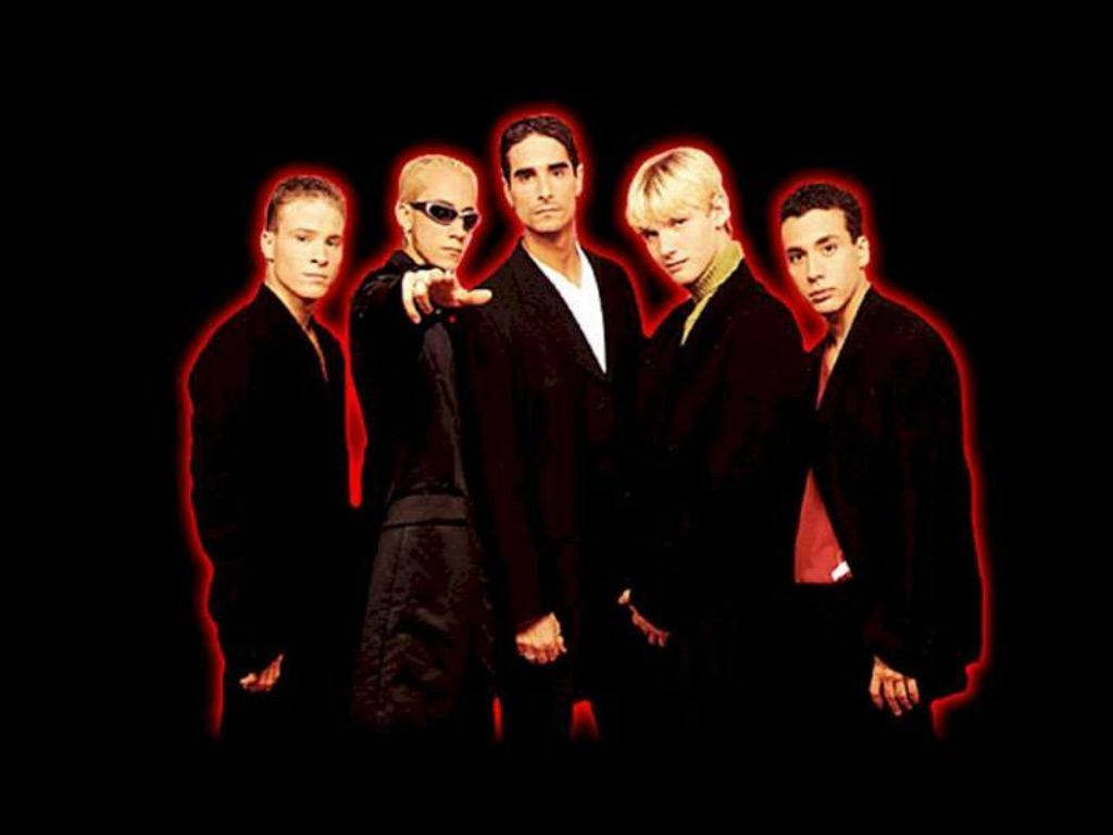 Black And Red Backstreet Boys Background