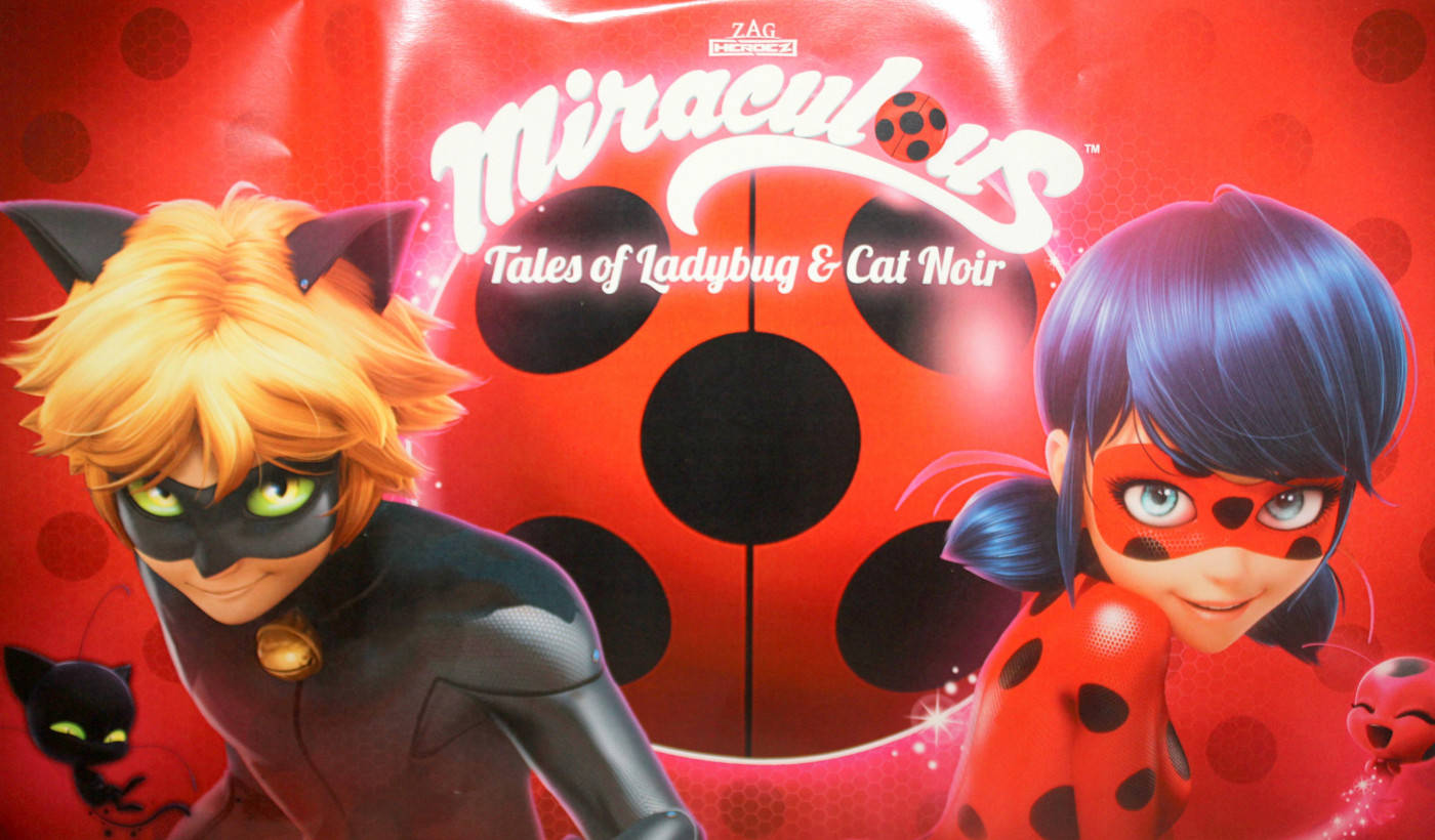 Black And Red Dots Ladybug And Cat Noir Picture