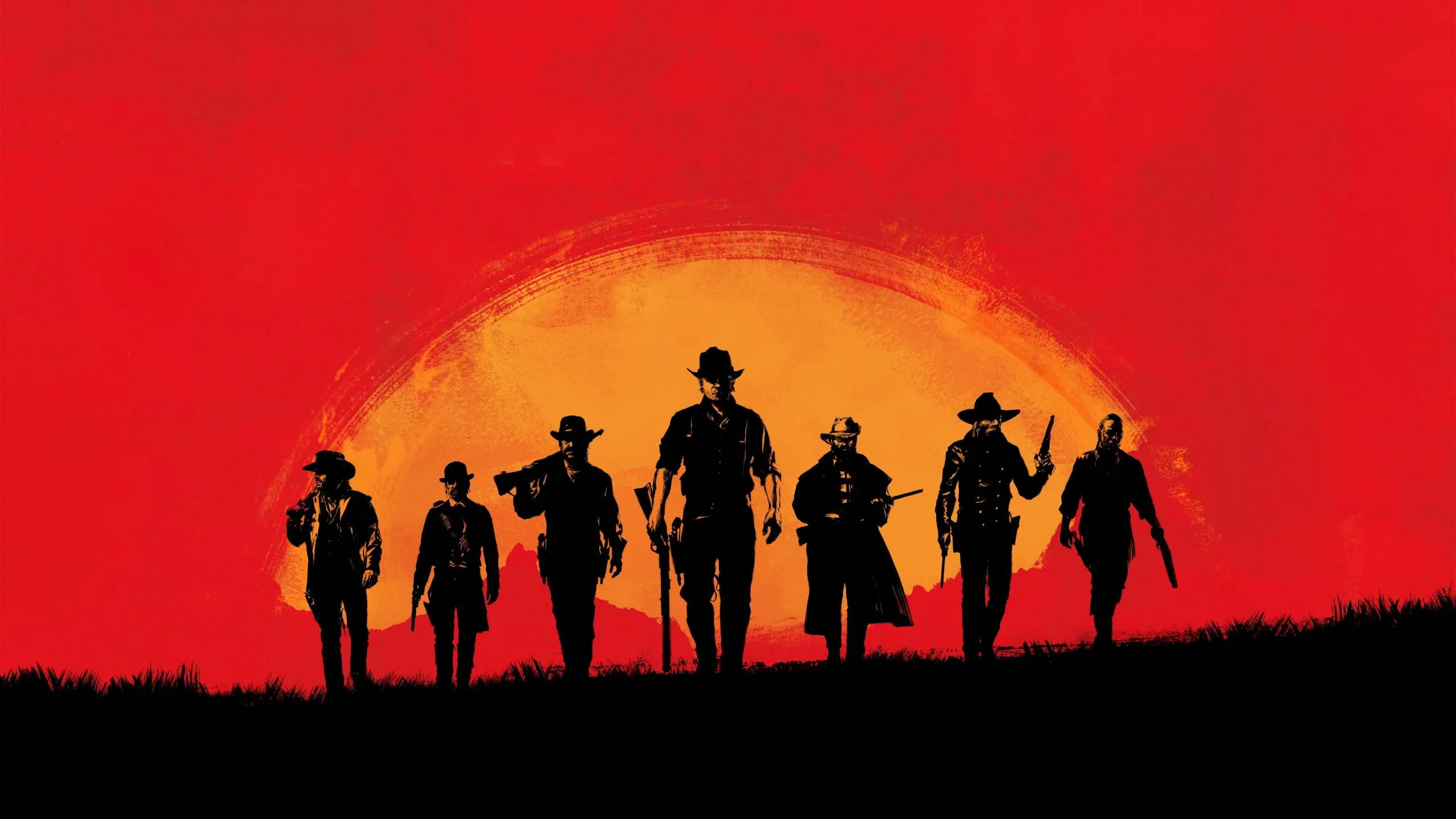 Black And Red Gaming Red Dead Redemption 2 Wallpaper