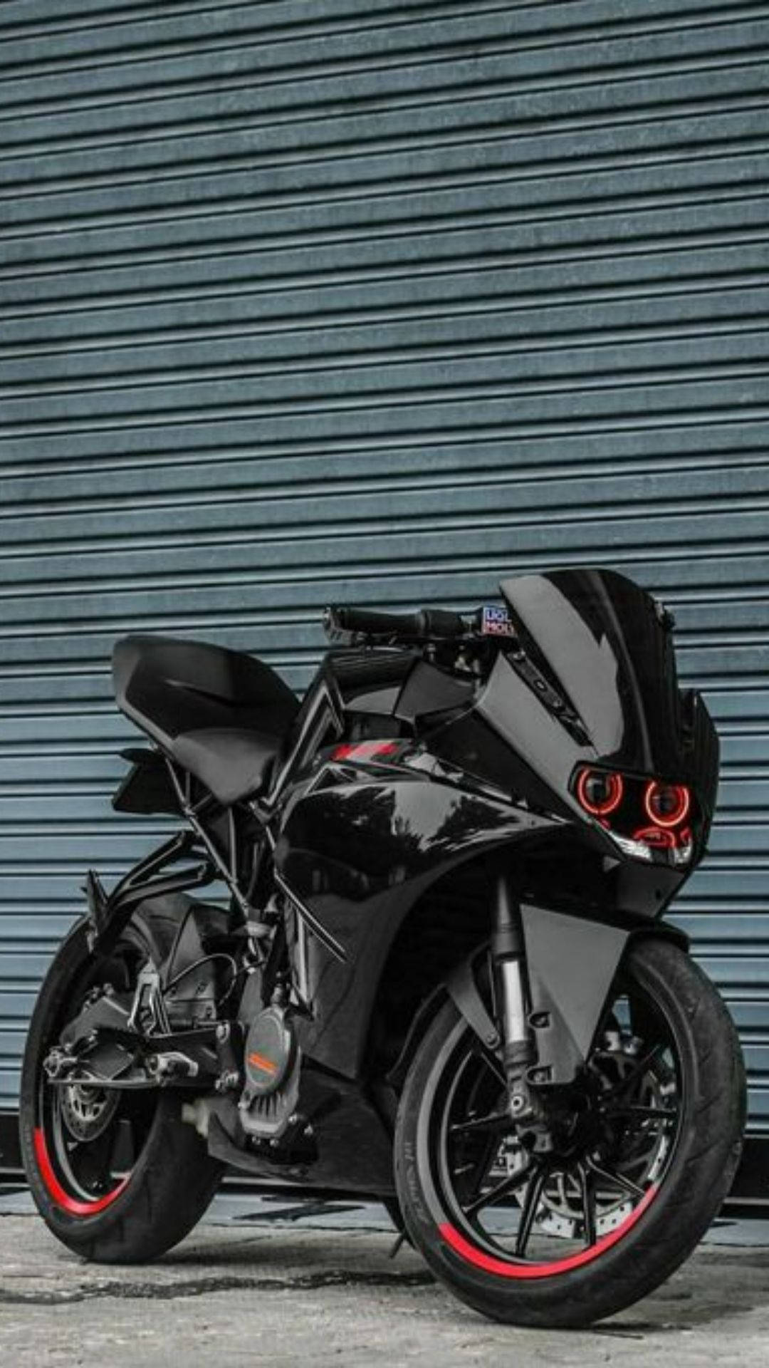 Black And Red Ktm Rc 200 Wallpaper