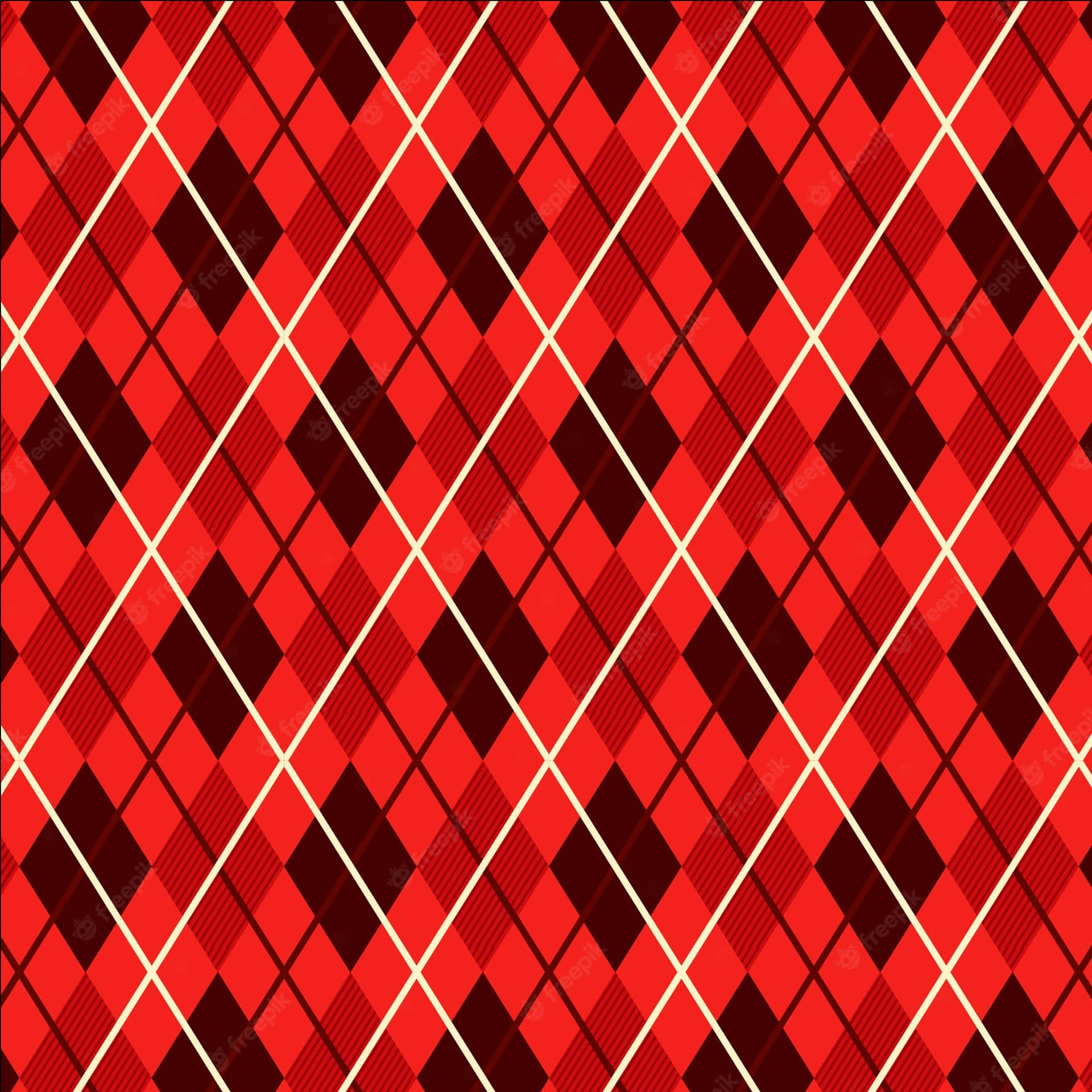 Red&Black Plaid Wallpaper