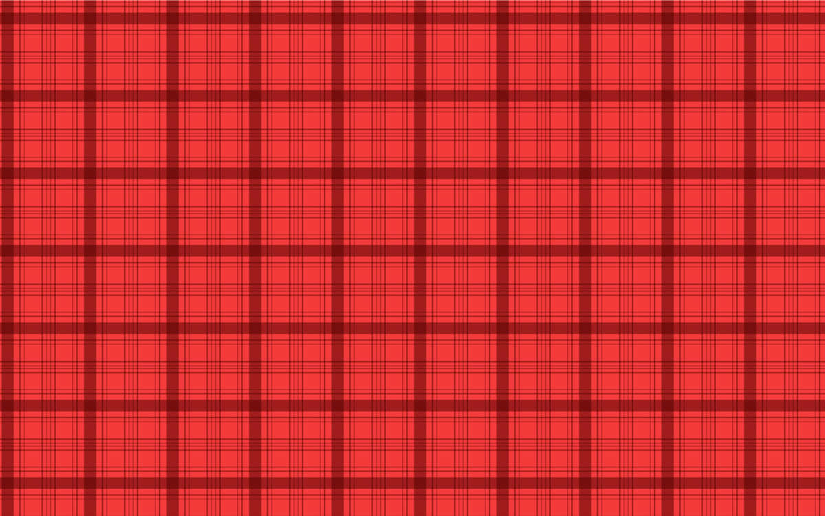 Bold Red and Black Plaid Pattern Wallpaper
