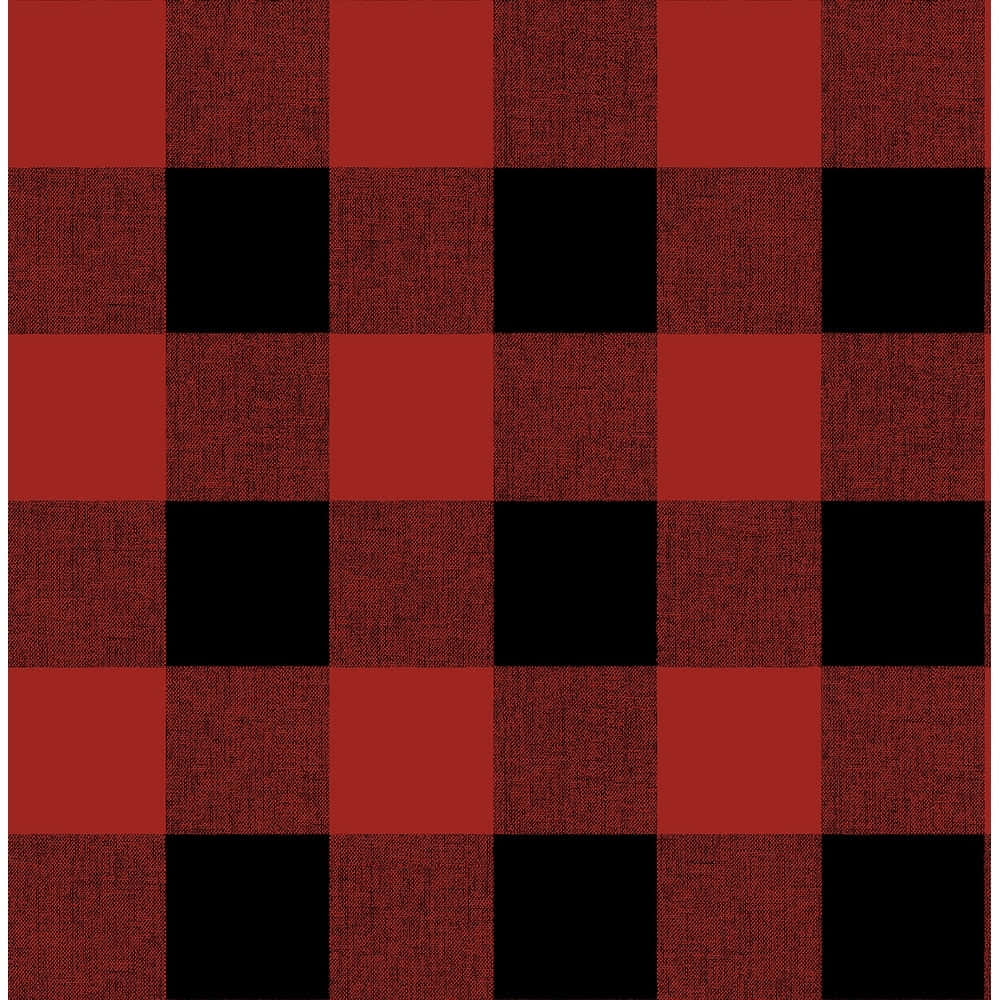 Red and Black Plaid Wallpaper