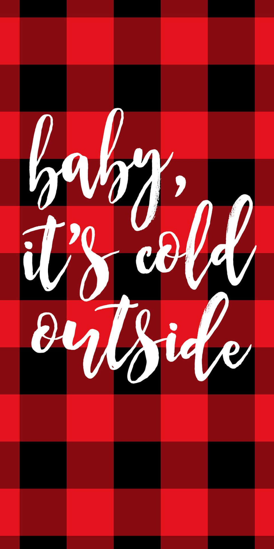 Quote On Black And Red Plaid Wallpaper