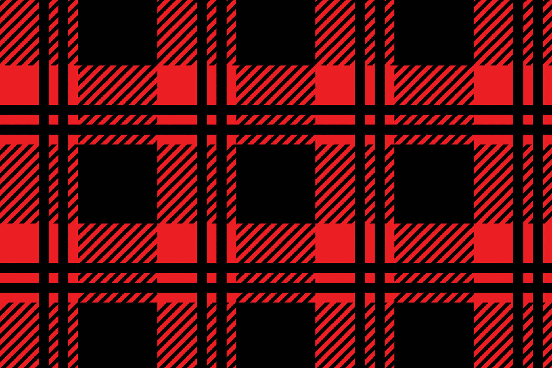Red and black plaid pattern Wallpaper