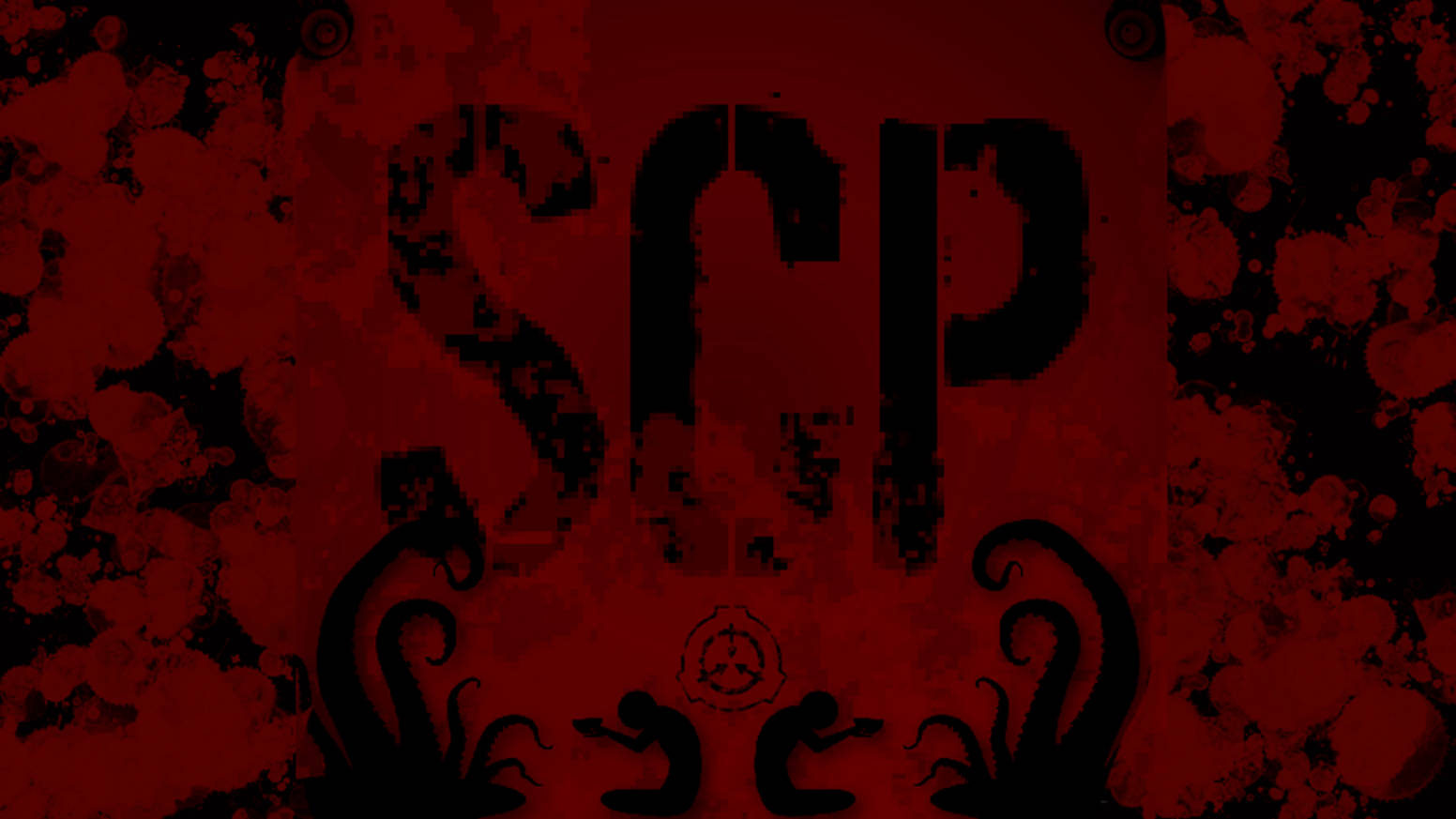 Black And Red Scp Poster