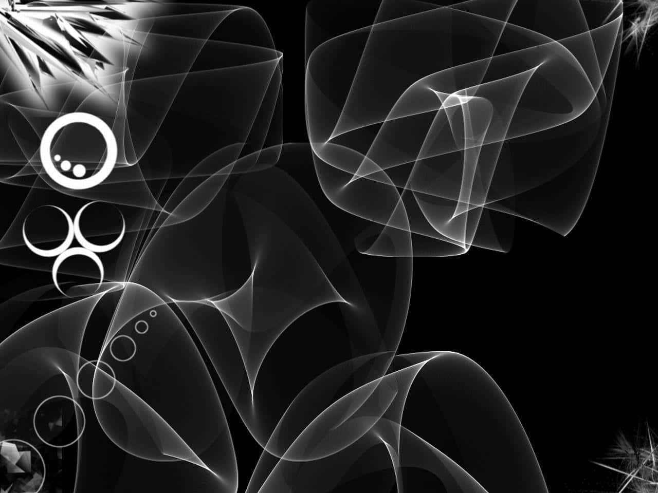 A Black And White Image Of Smoke And Swirls