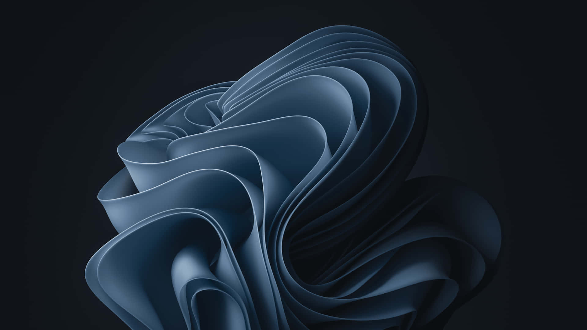 A Blue Abstract Design With A Black Background Wallpaper