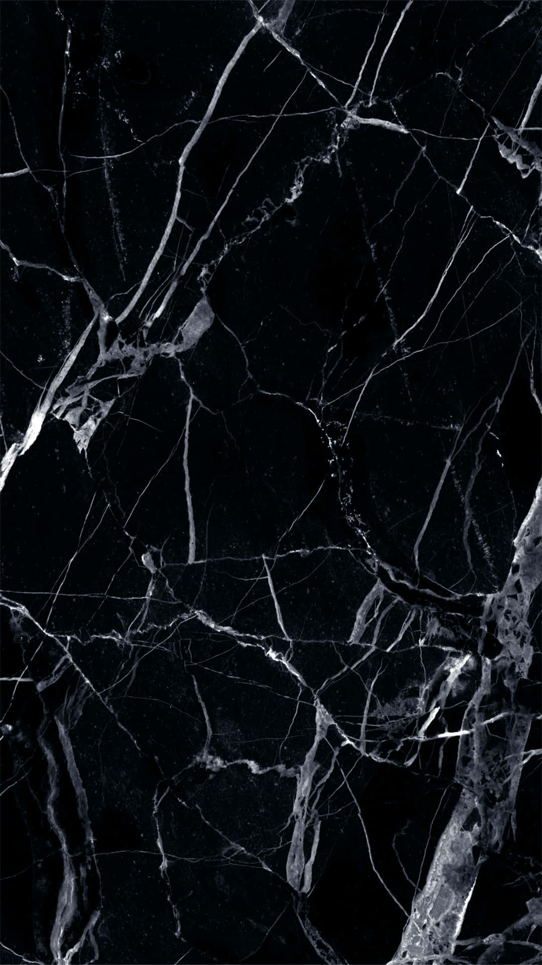 Black And Silver Broken Glass Effect Mobile Wallpaper