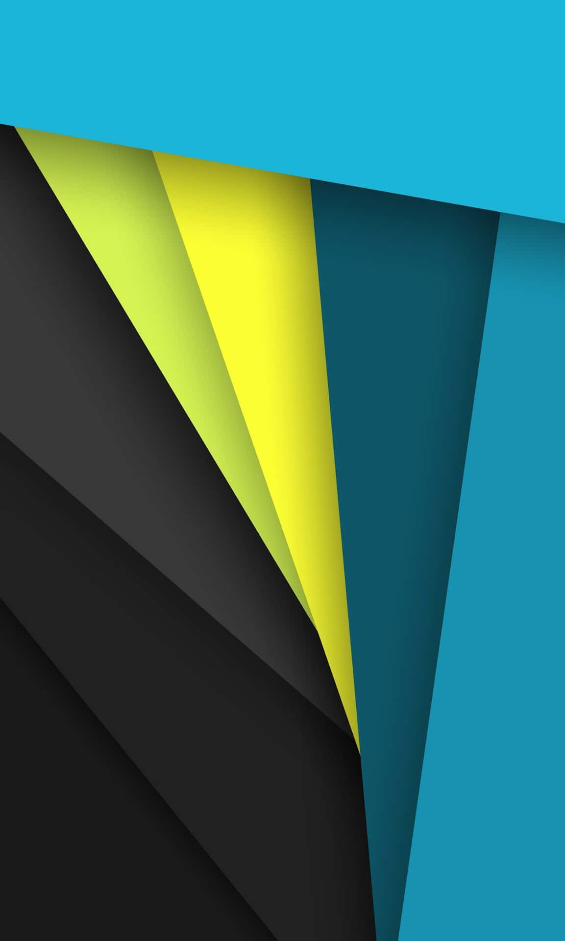 Two Powerful Colors - Black and Teal Wallpaper