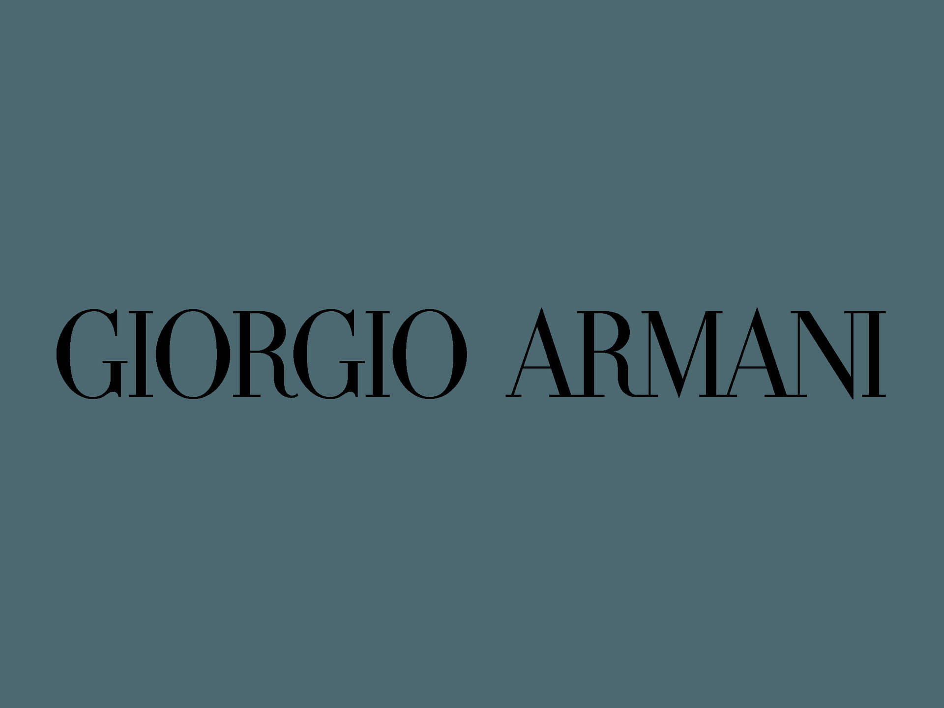 Sort og teal Giorgio Armani luksuspålæg Wallpaper