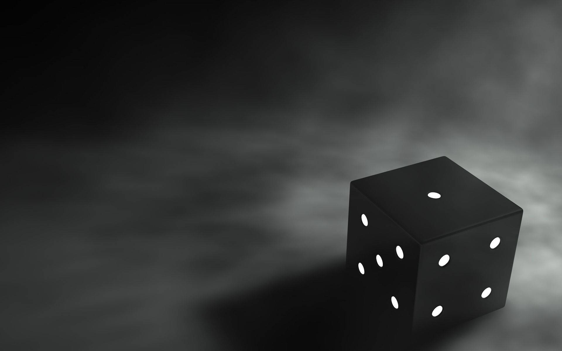 Black And White 3d Color Dice Wallpaper
