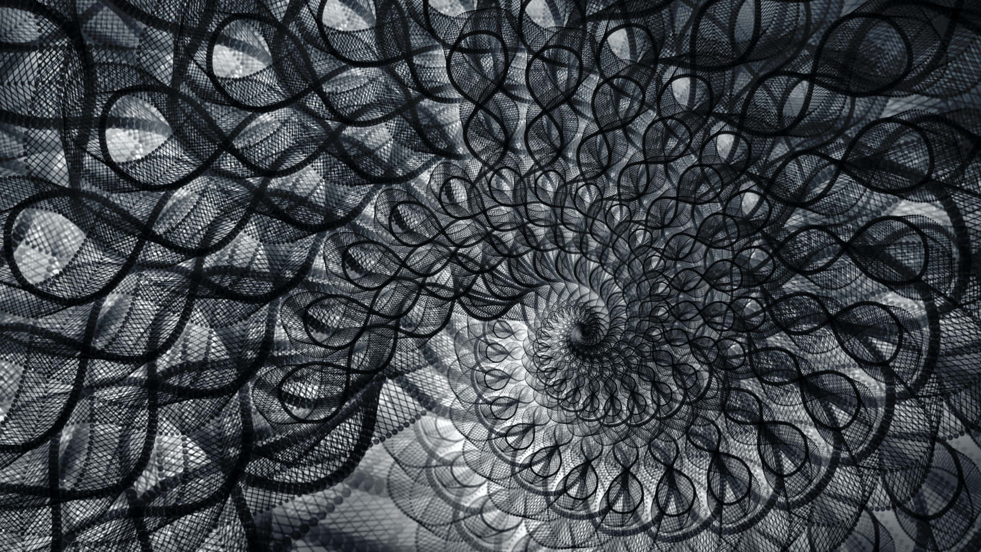 Geometrisksvart-vit Abstrakt Konst. Wallpaper