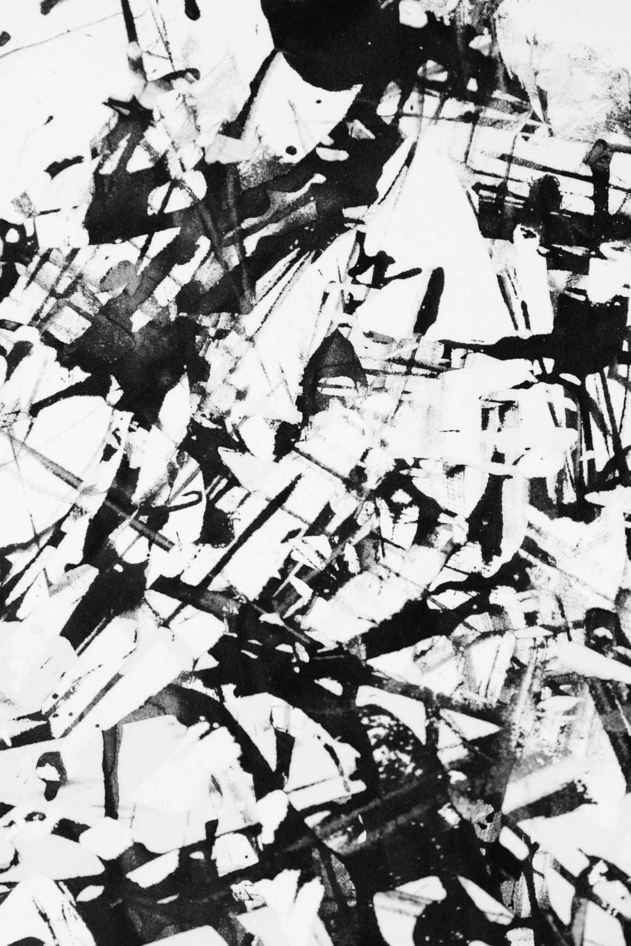 Black And White Abstract Art 1280 X 1920 Wallpaper Wallpaper