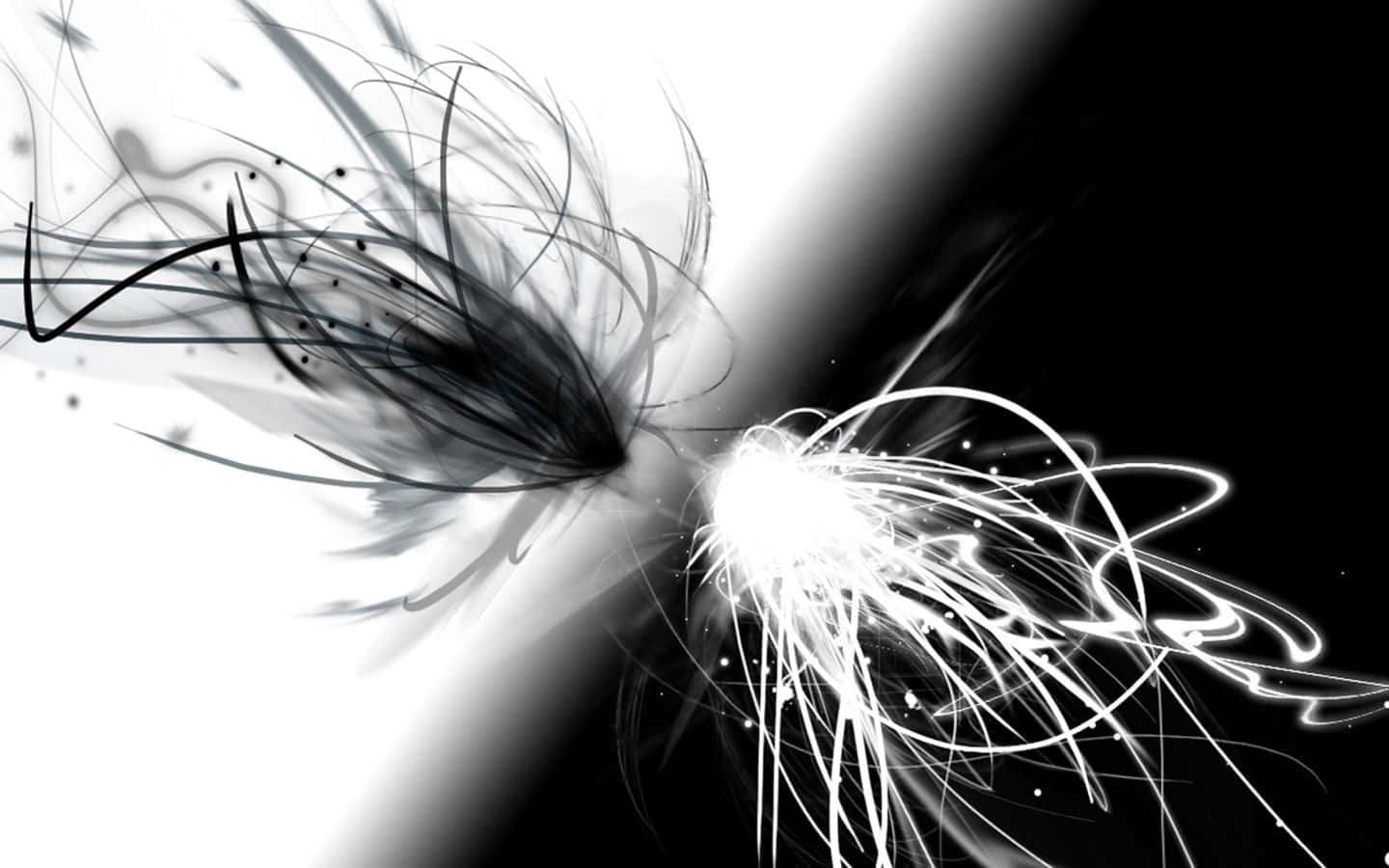 Black and White Abstract Art Masterpiece Wallpaper