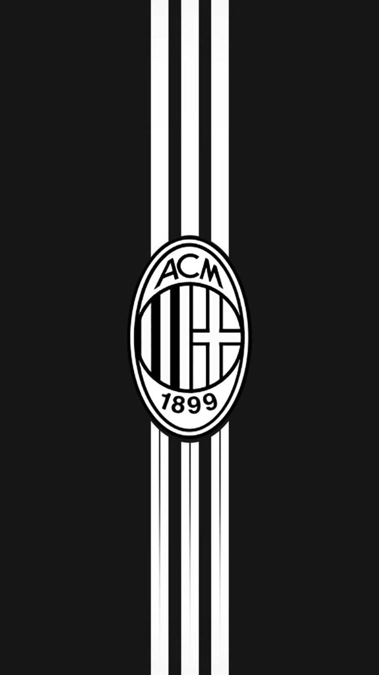 Black And White Ac Milan Background