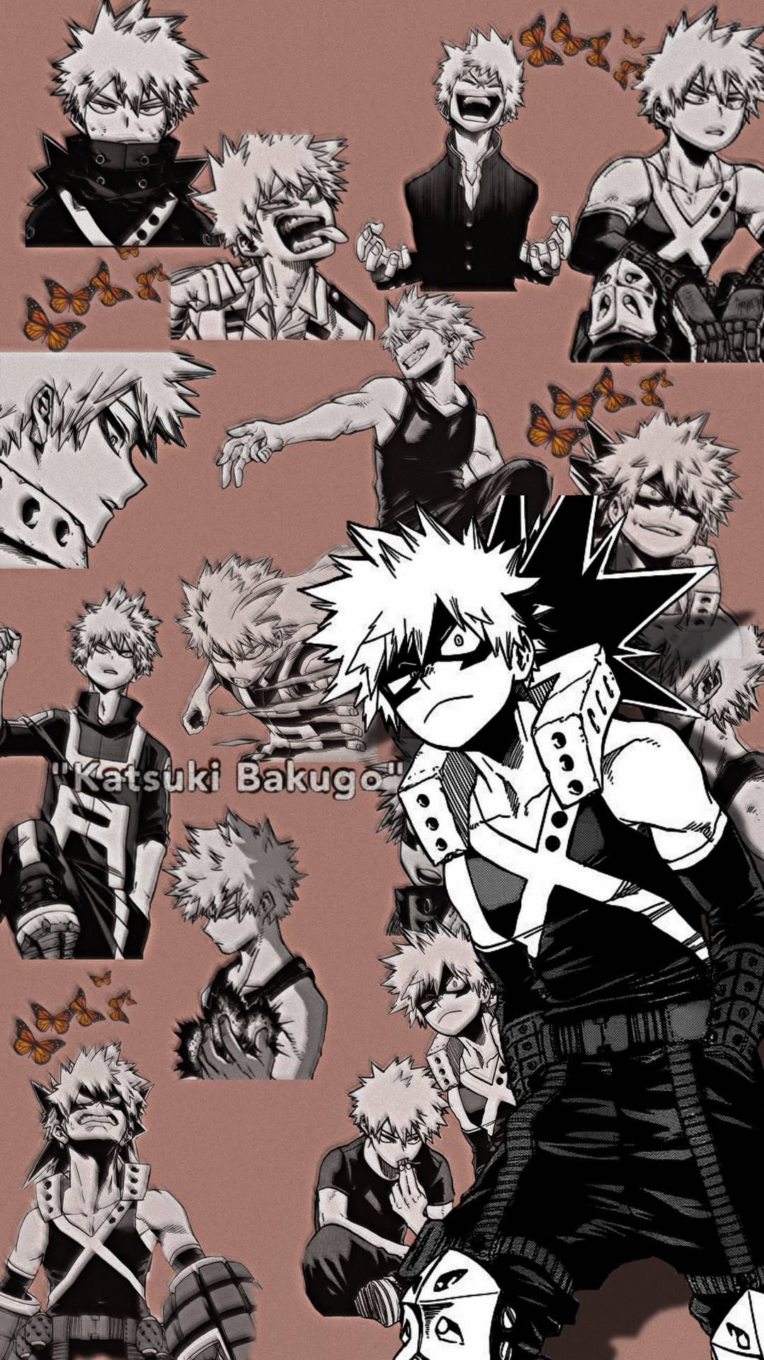 Black And White Aesthetic My Hero Academia Katsuki Bakugo Wallpaper