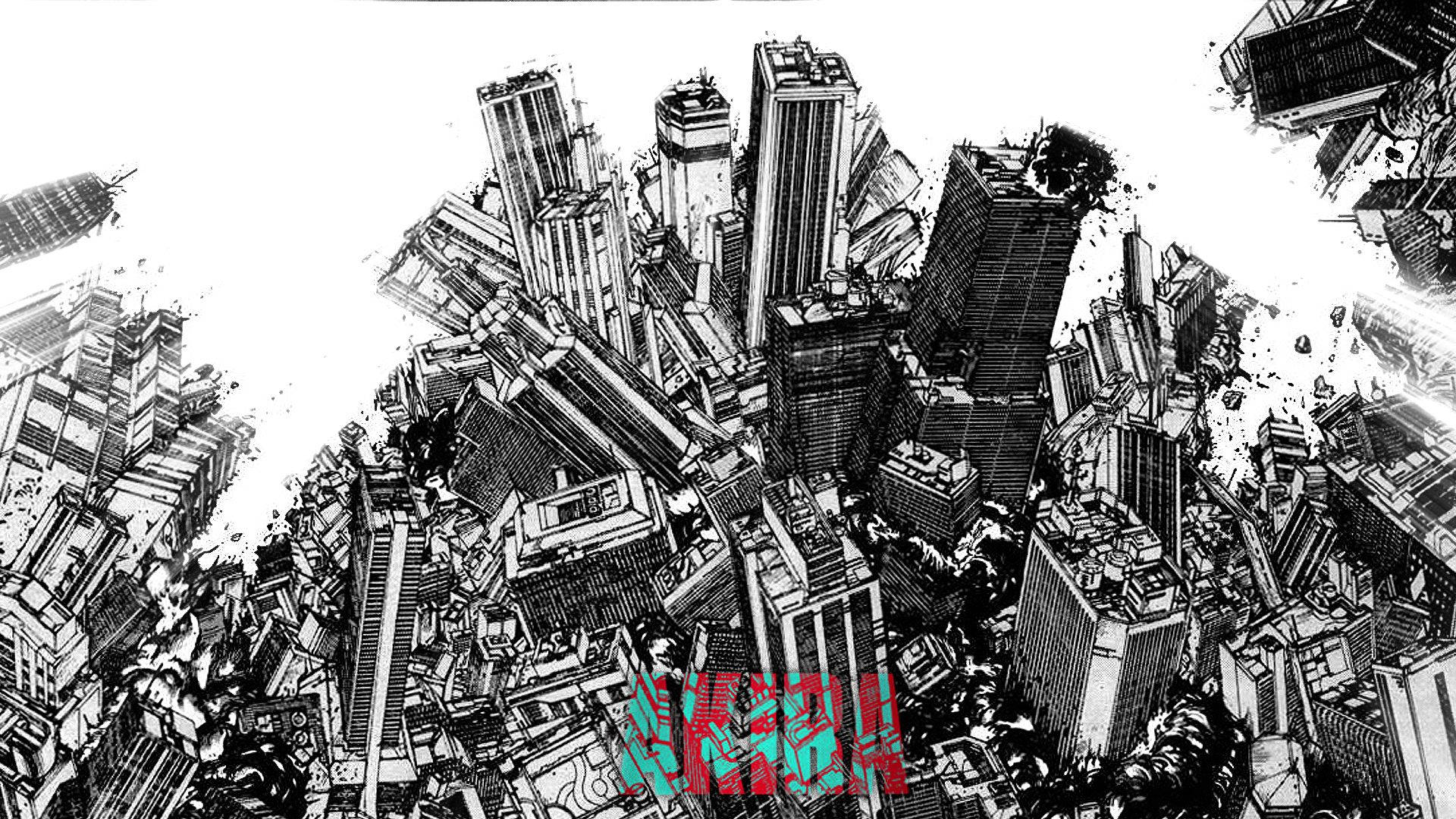 “The doomed city of Tokyo in the classic anime and thriller ‘Akira’” Wallpaper