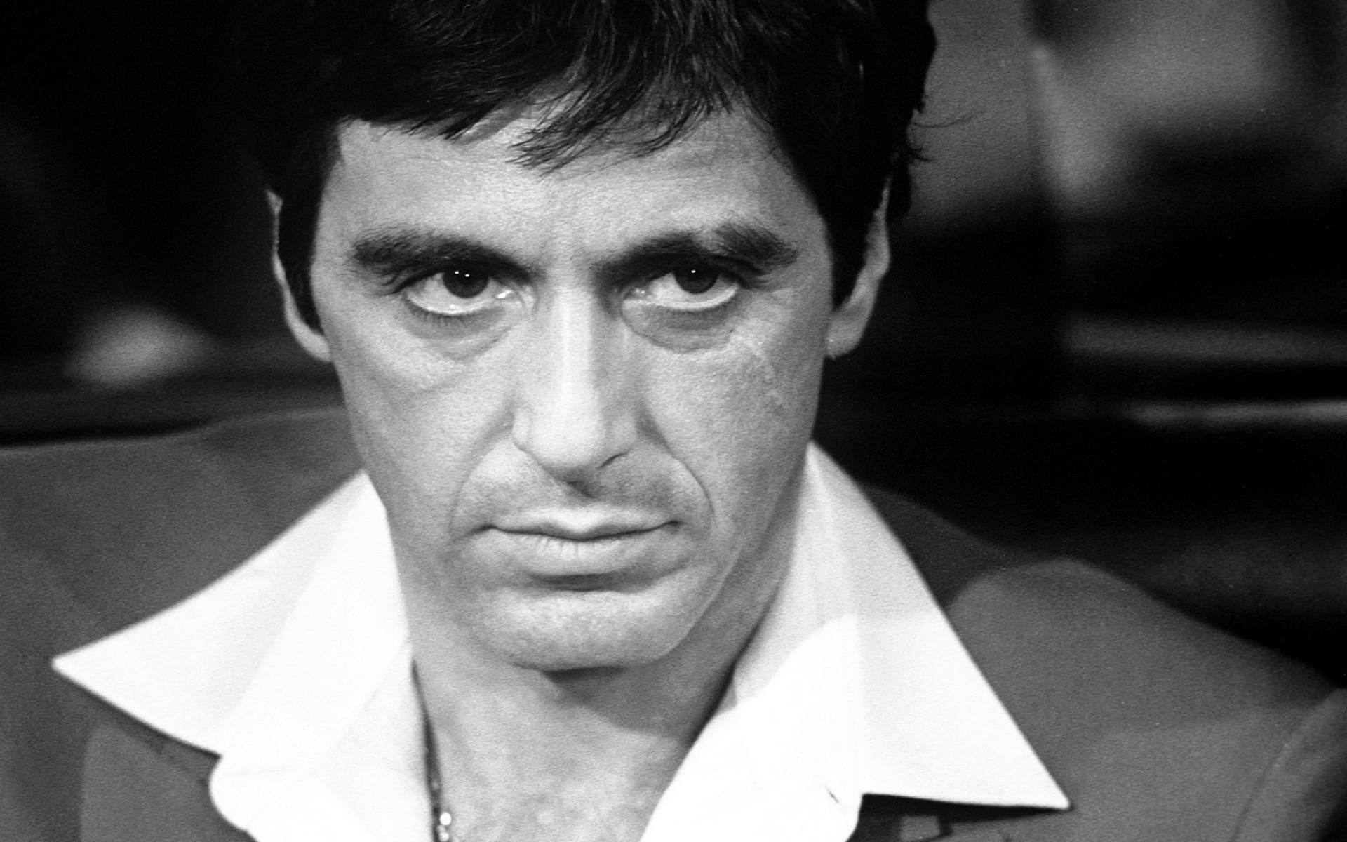 Black And White Al Pacino Scarface Wallpaper