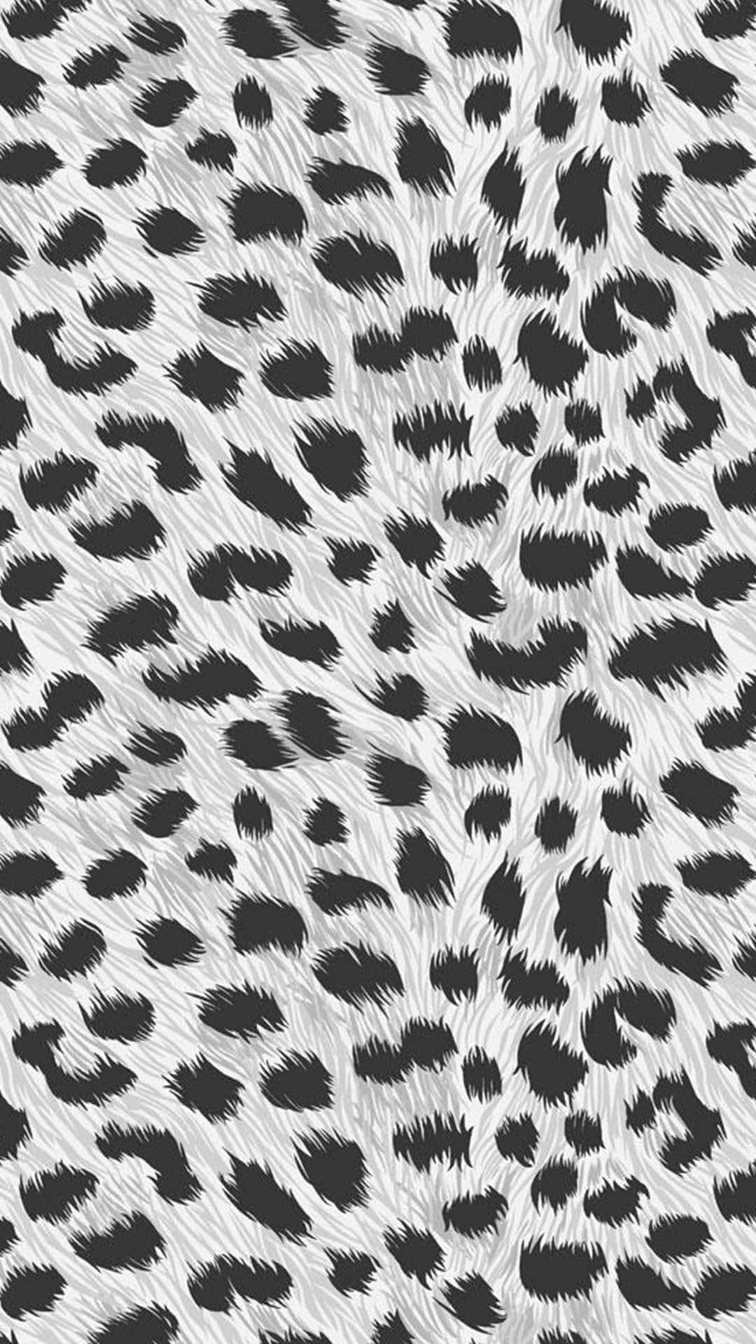 Unfondo De Pantalla Con Estampado De Animal En Blanco Y Negro. Fondo de pantalla