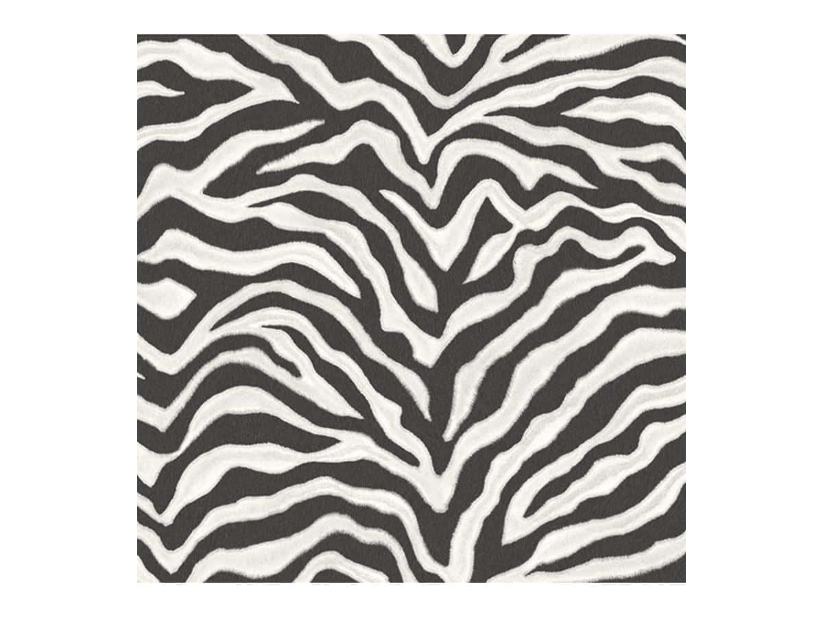 Einzebra-print-teppich Mit Schwarzen Und Weißen Streifen Wallpaper