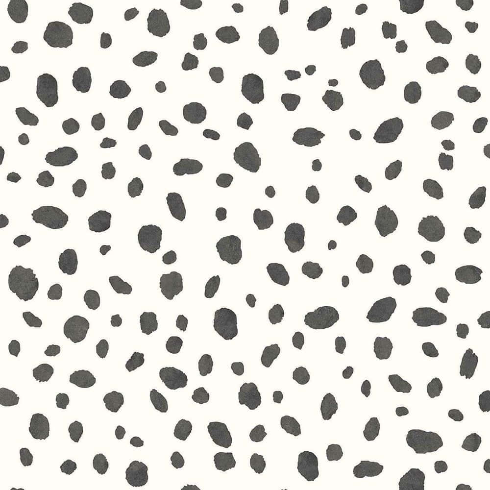 Et sort-hvidt nærbillede af et dyr fodspor tekstur. Wallpaper