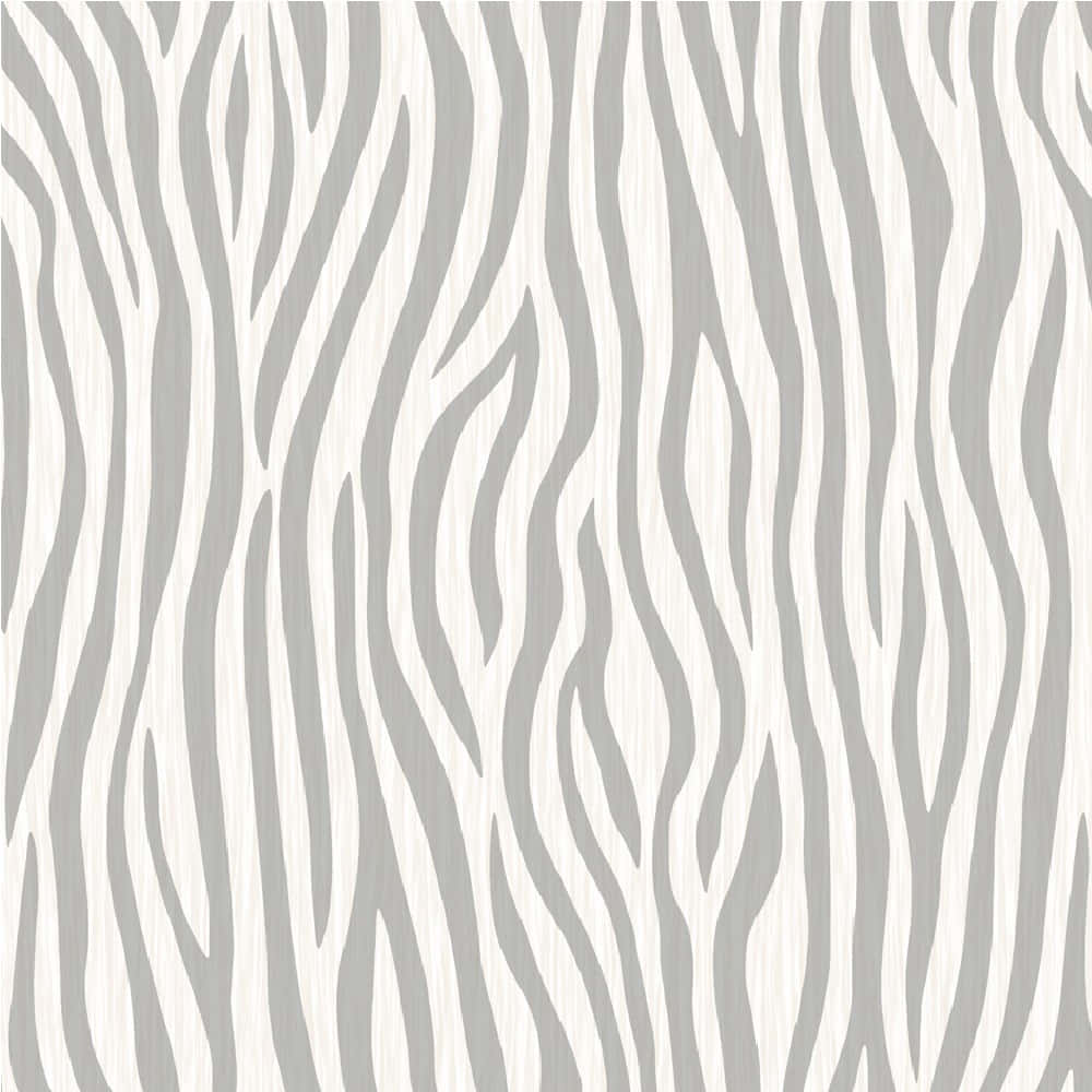 Umpapel De Parede Com Estampa De Zebra Em Cinza E Branco. Papel de Parede