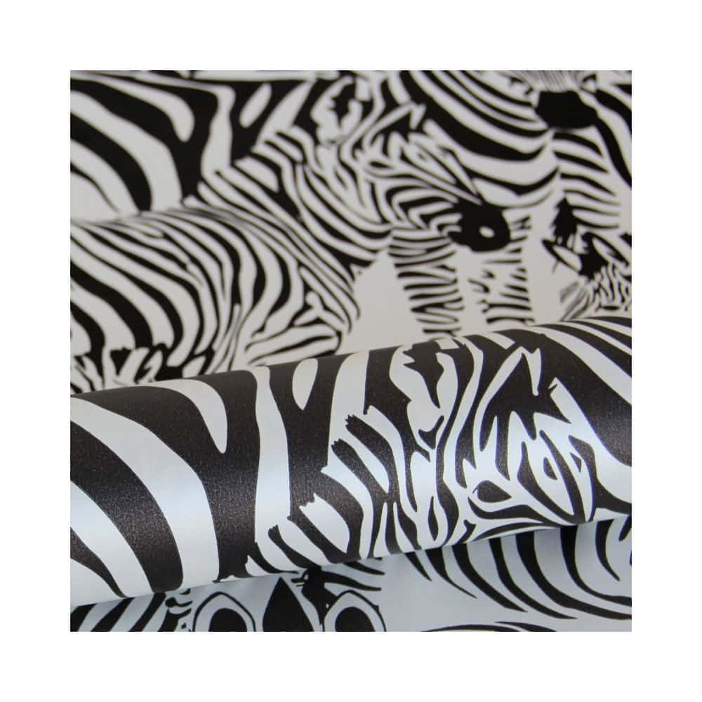 Zebra Print Wrapping Paper Wallpaper