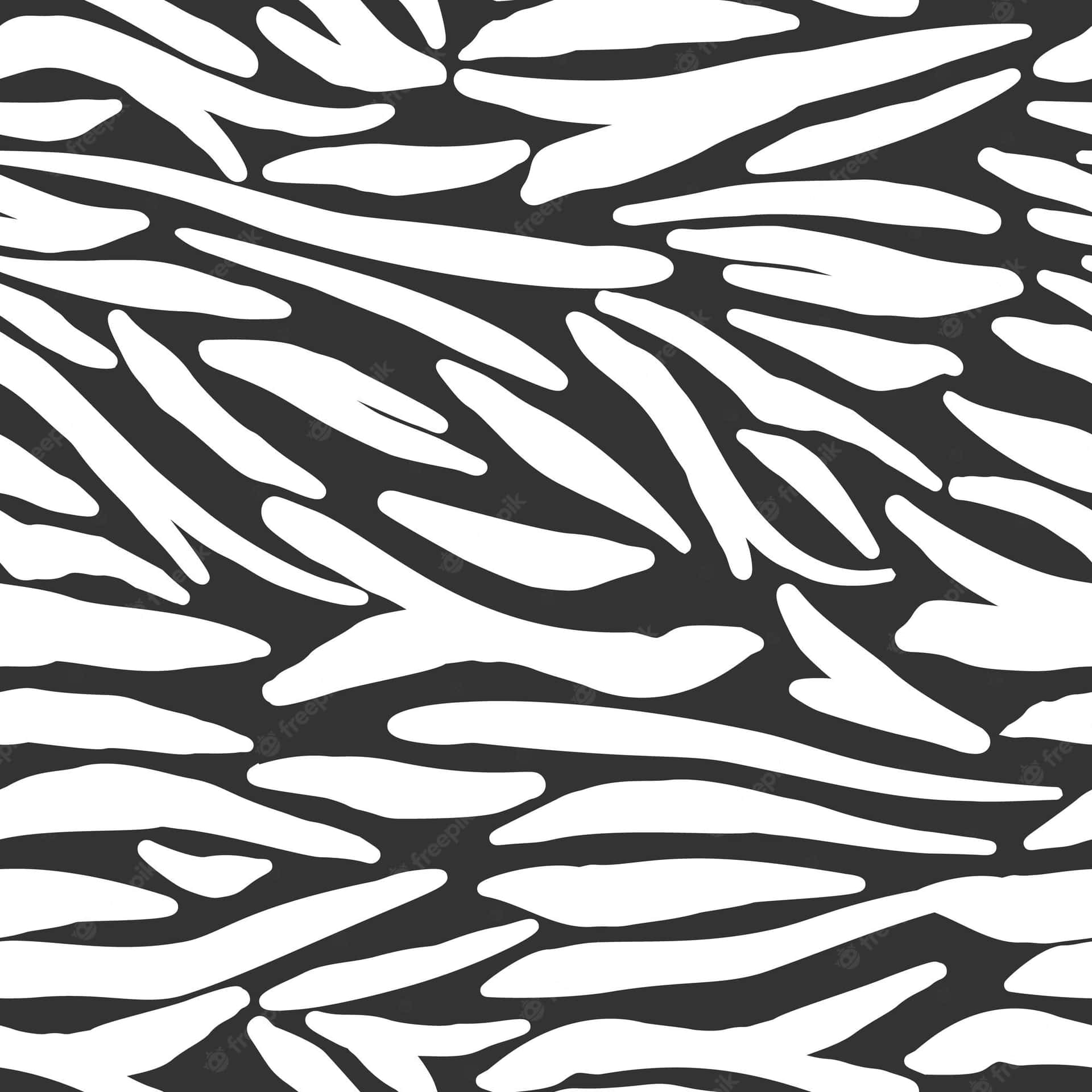 Einschwarz-weißes Zebramuster Wallpaper