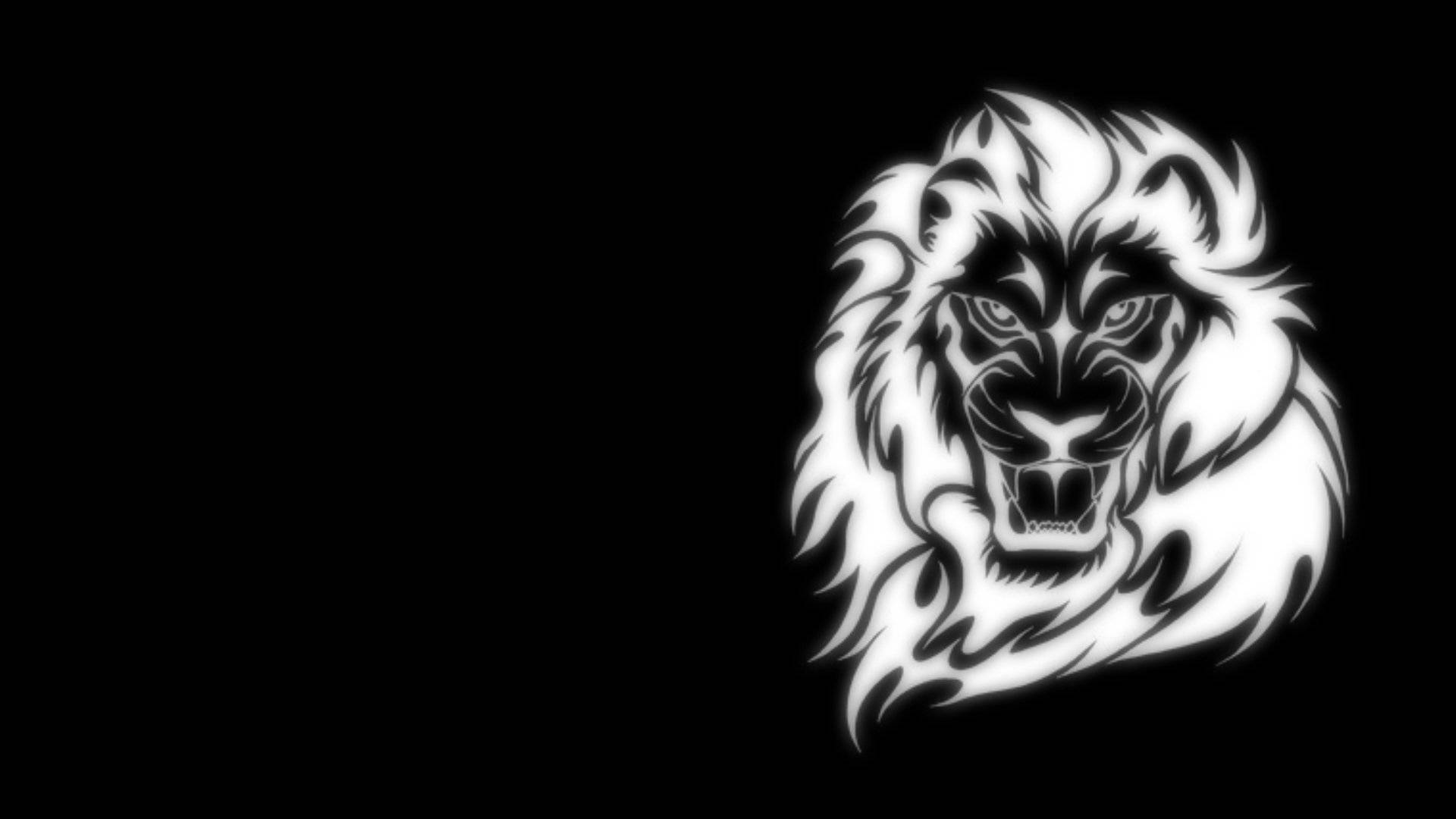 Download Black And White Art Lion Wallpaper 