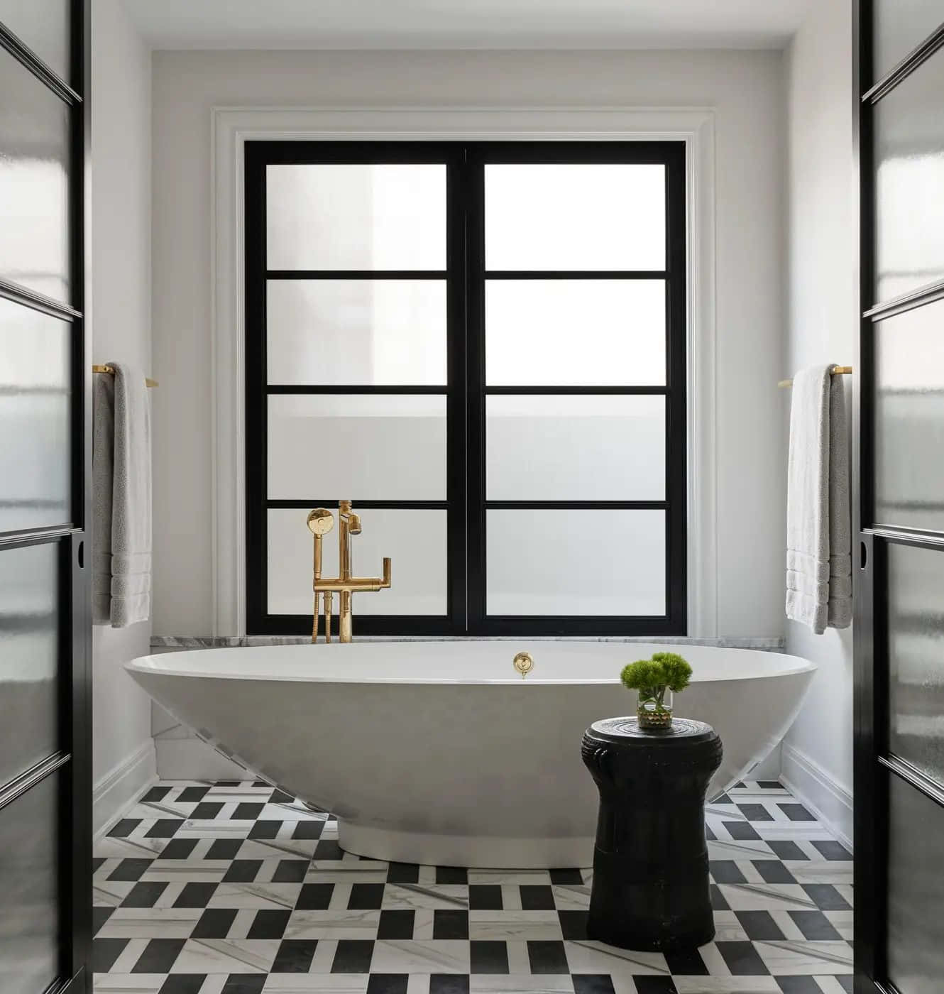 Create a timeless look in your bathroom.