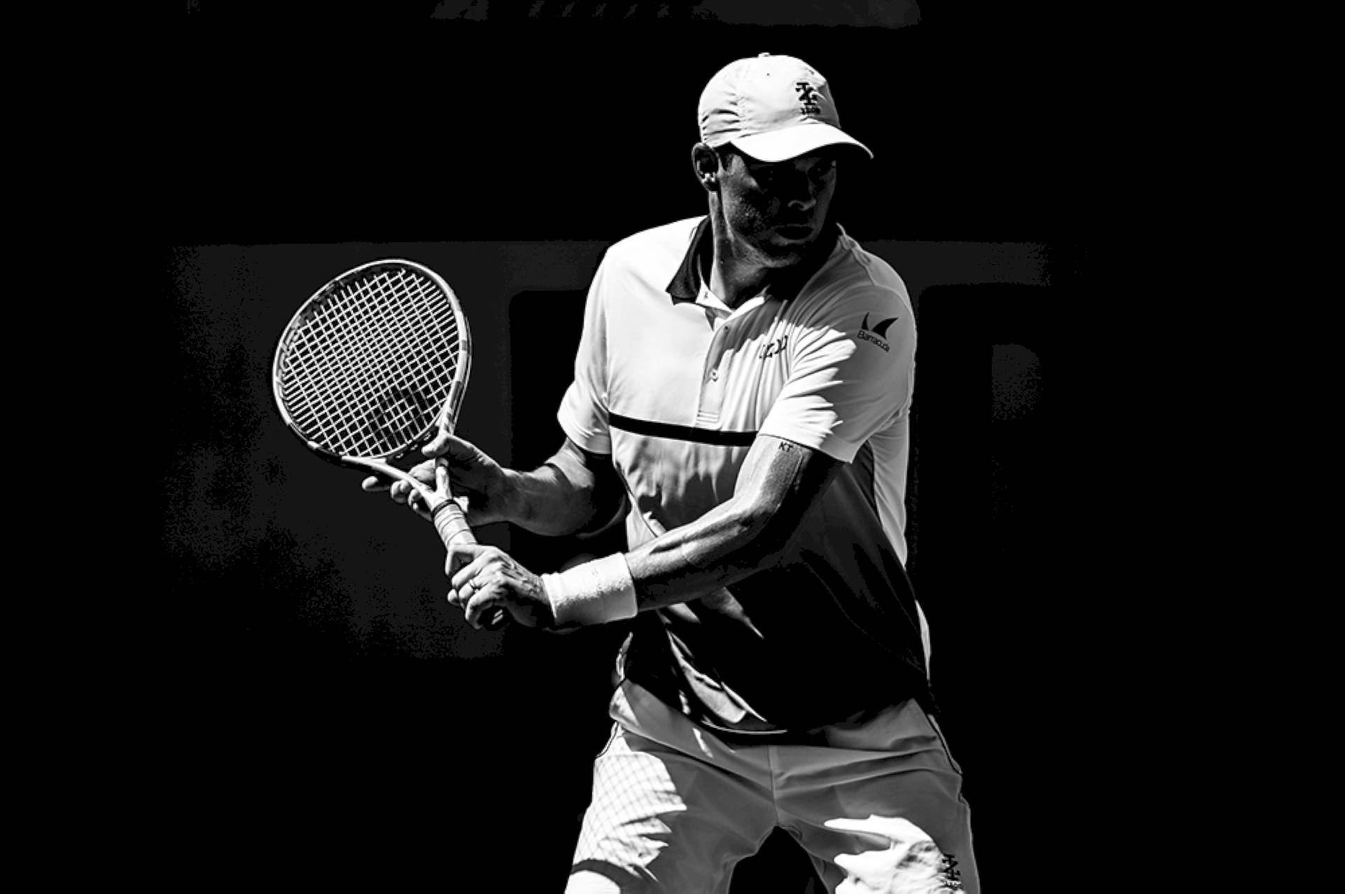 Svartoch Vit Bob Bryan. (this Would Be The Name Of The Wallpaper Featuring Bob Bryan In Black And White.) Wallpaper