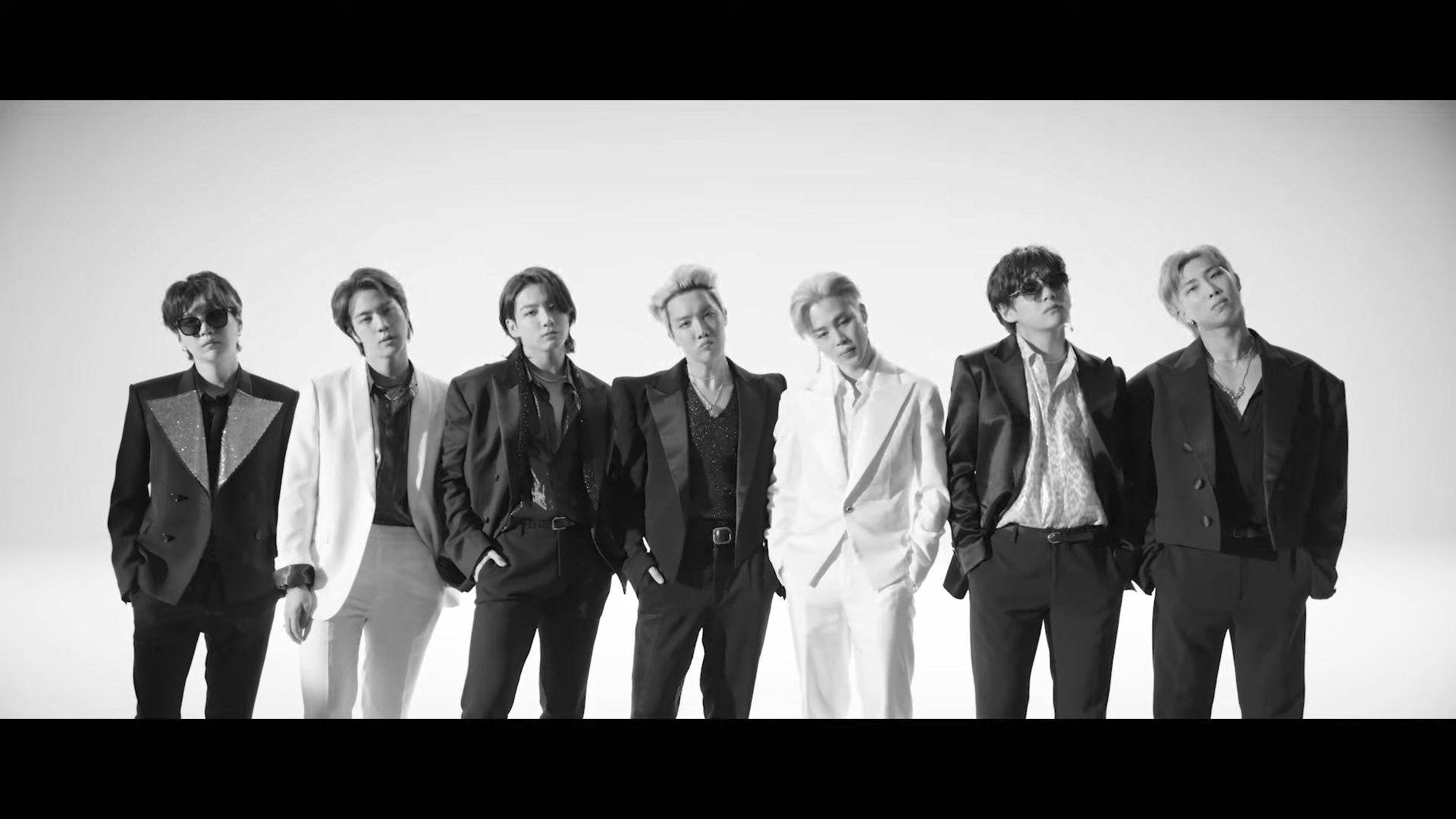 Black And White BTS Butter Video Wallpaper