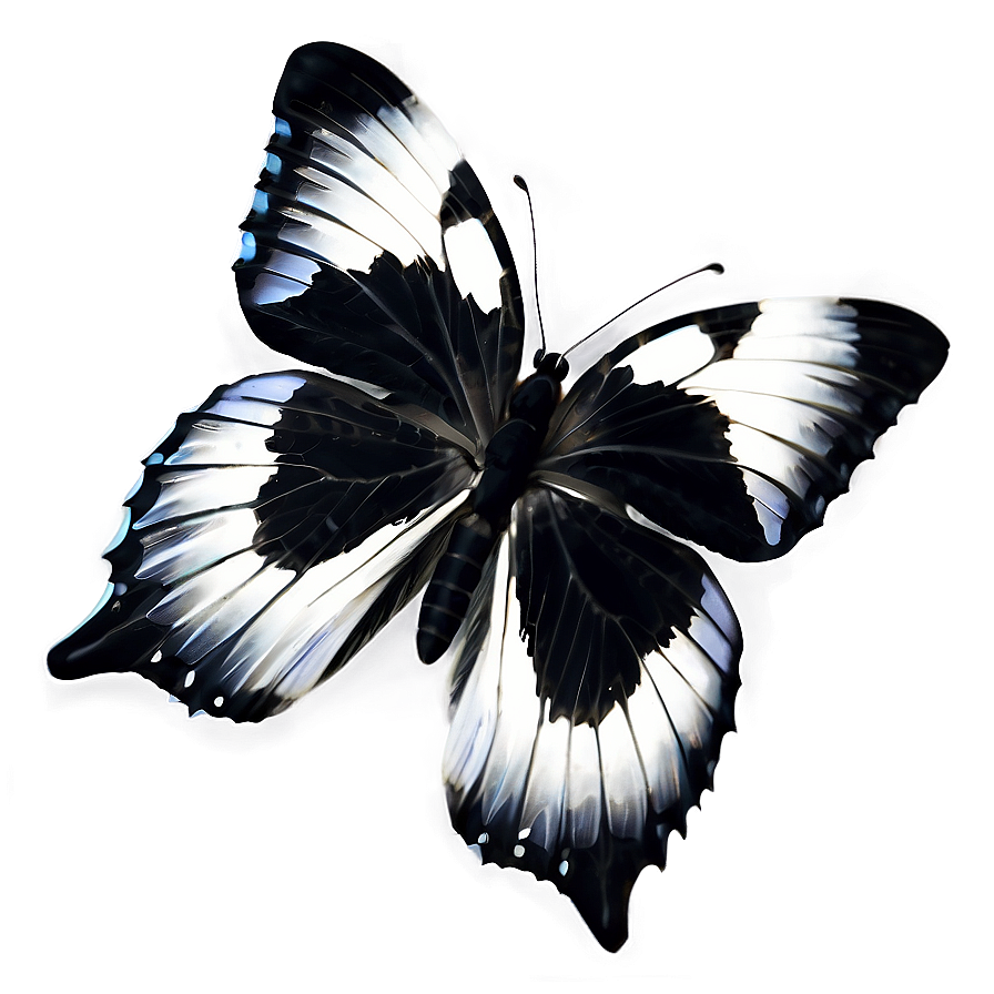 Black And White Butterfly Png Pfc81 PNG