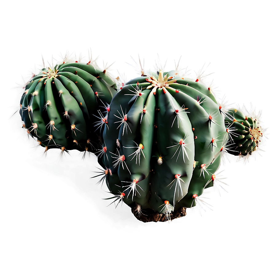 Black And White Cactus Png 05032024 PNG