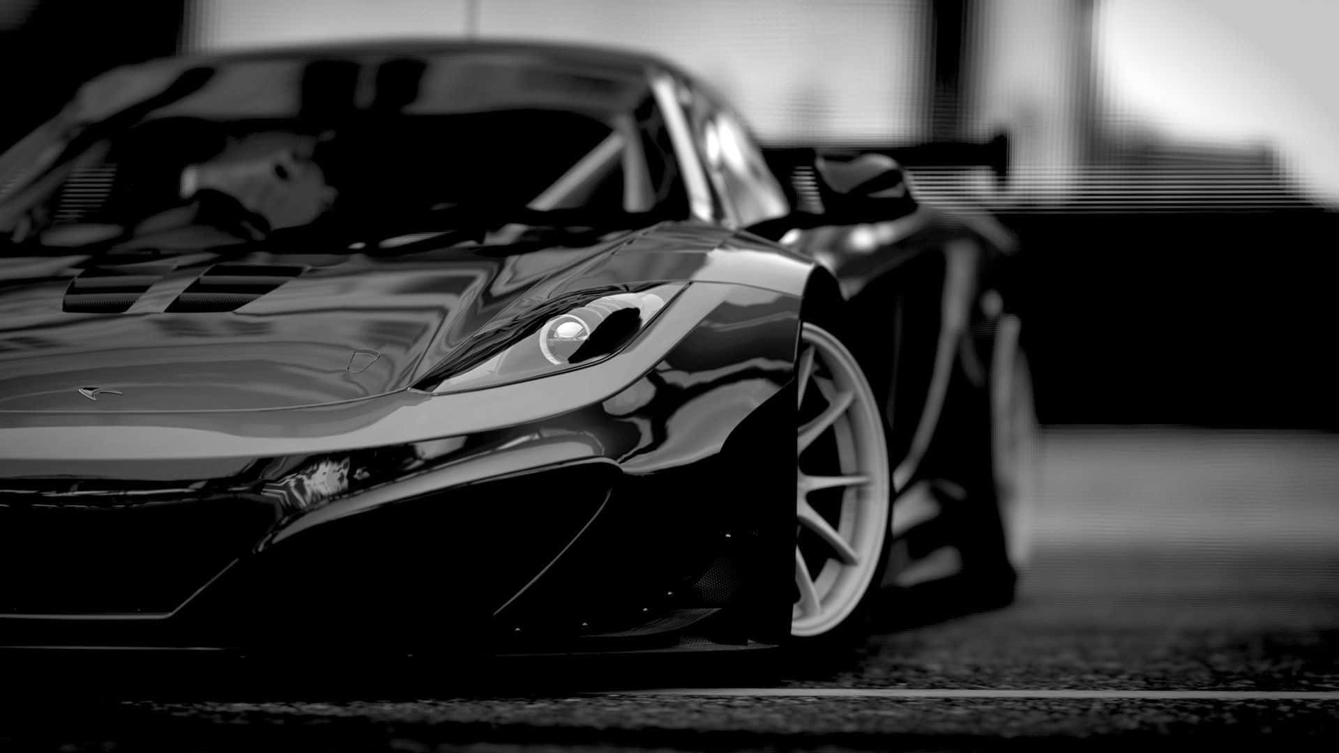 Black and White Luxury Car Wallpaper