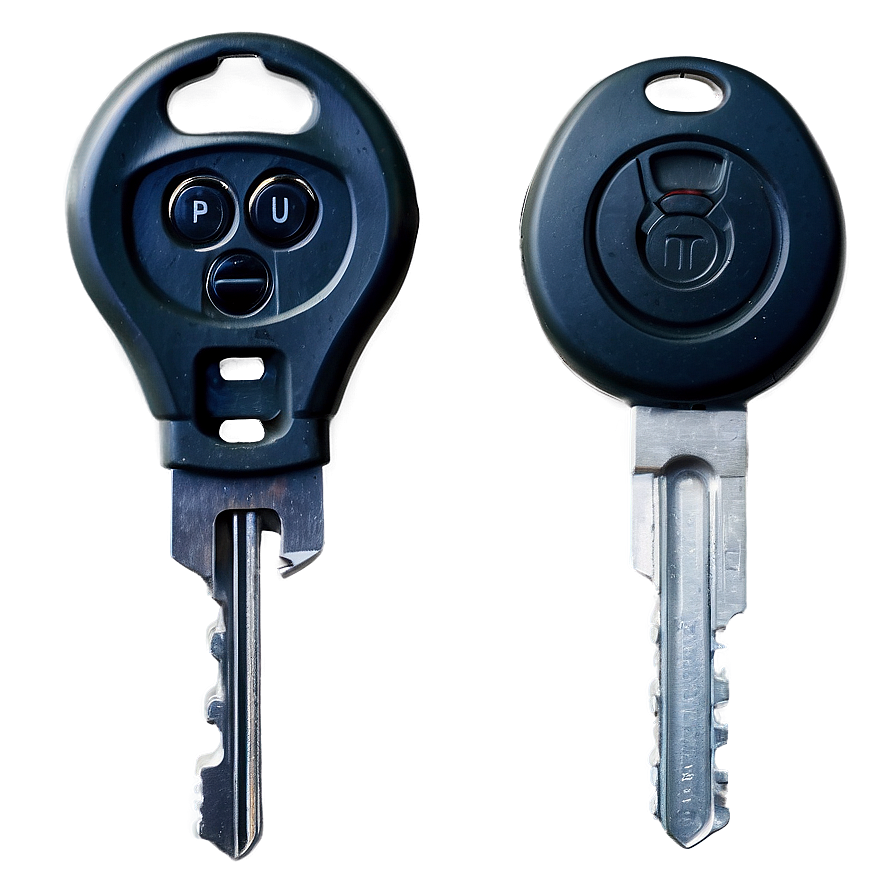 Black And White Car Keys Png 06122024 PNG