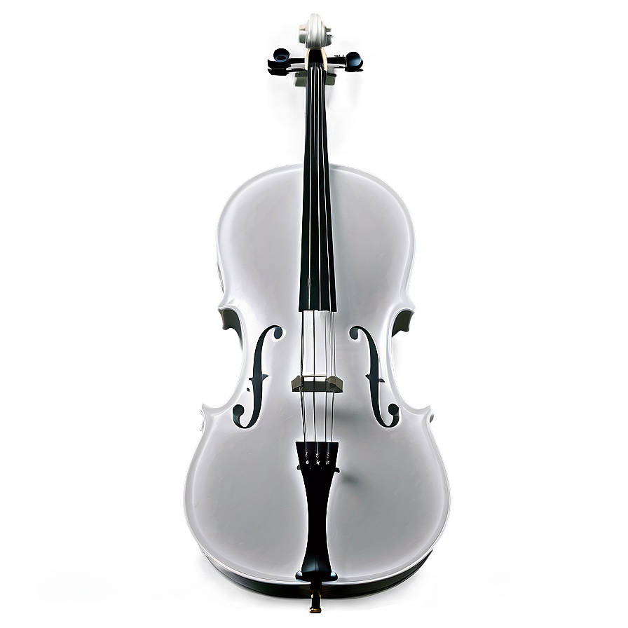 Black And White Cello Png 05242024 PNG