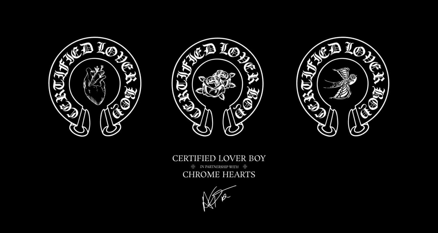 Black And White Certified Lover Boy Logo Wallpaper
