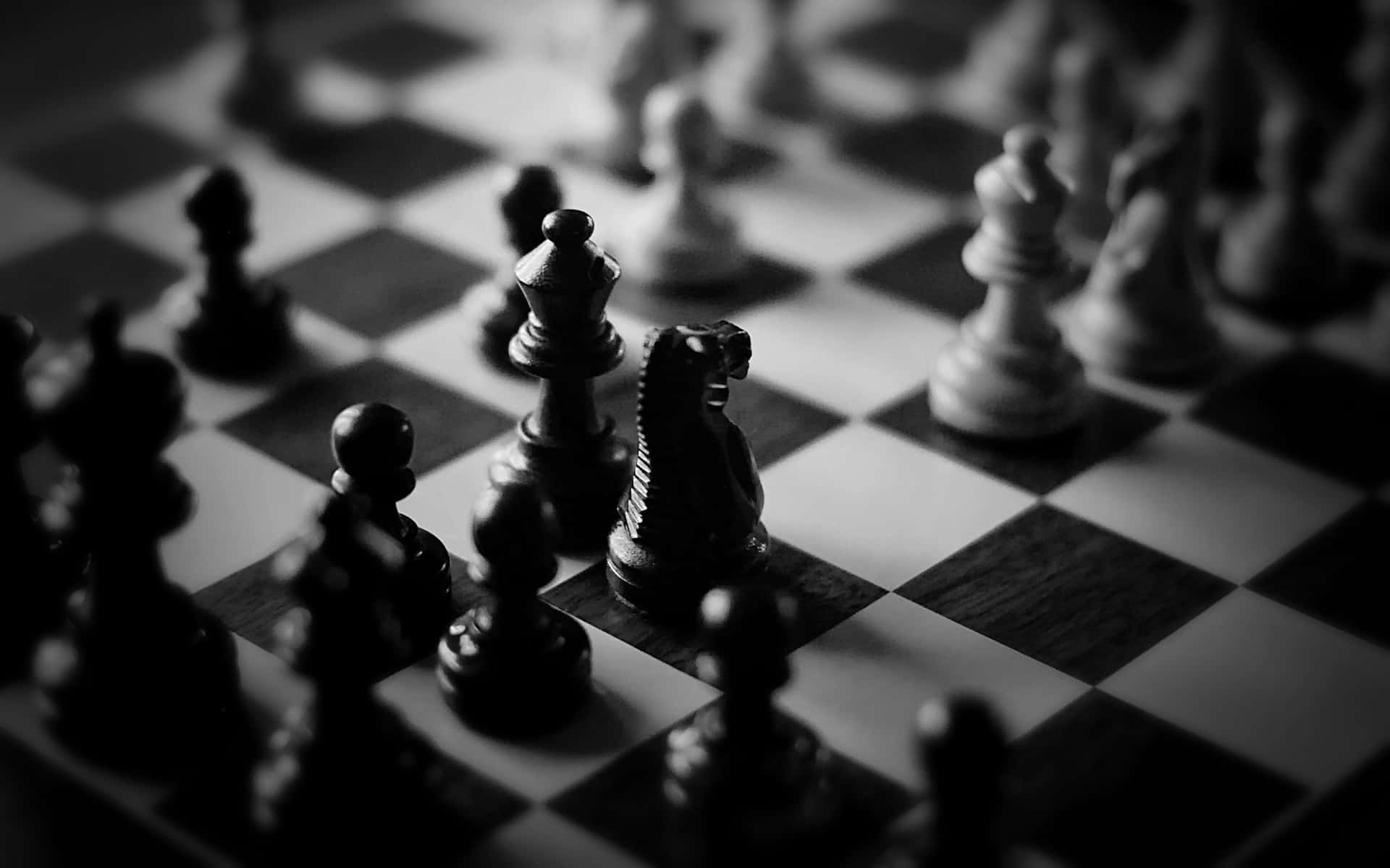 Wallpaper Desktop Black And White Chess Background Backgrounds