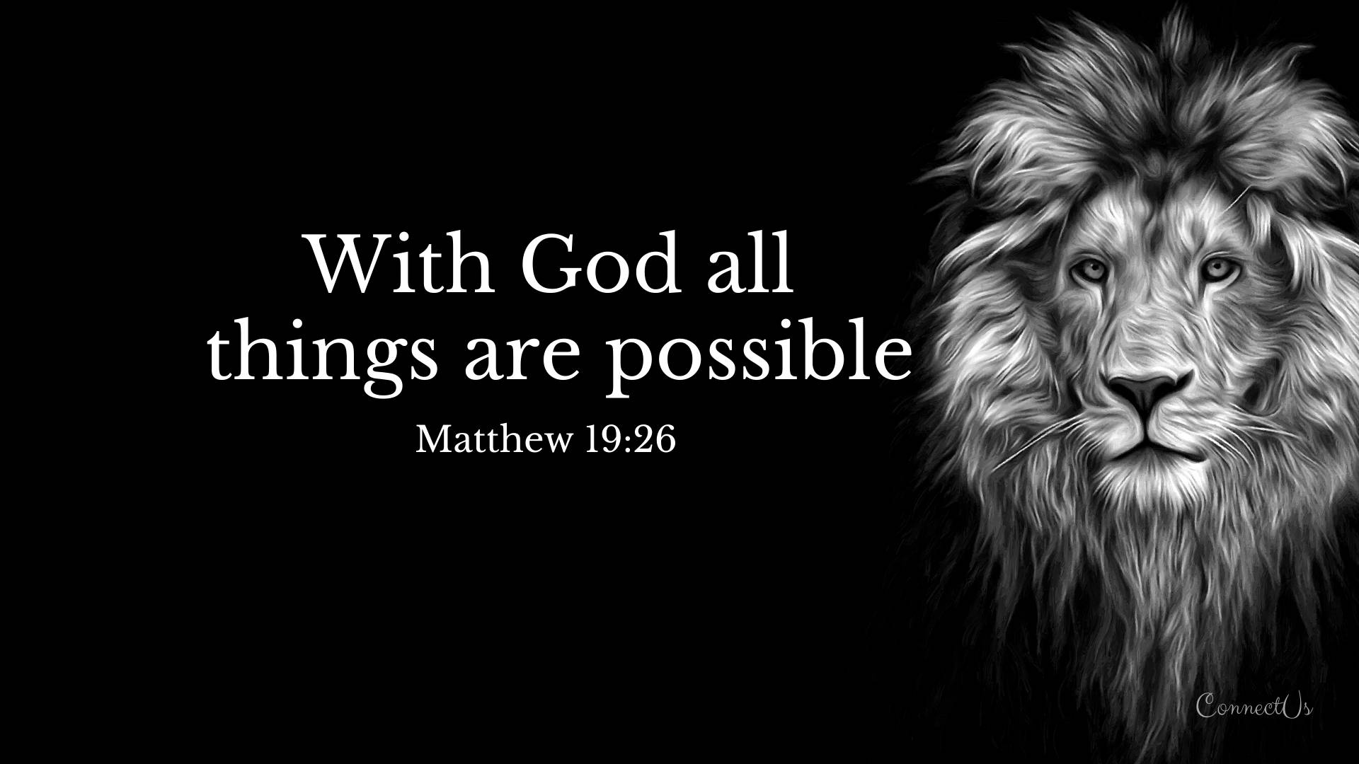 Black And White Christian God Quote Wallpaper