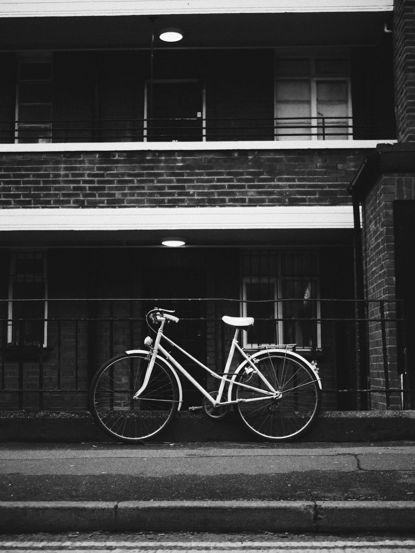 Black And White City Bike Background