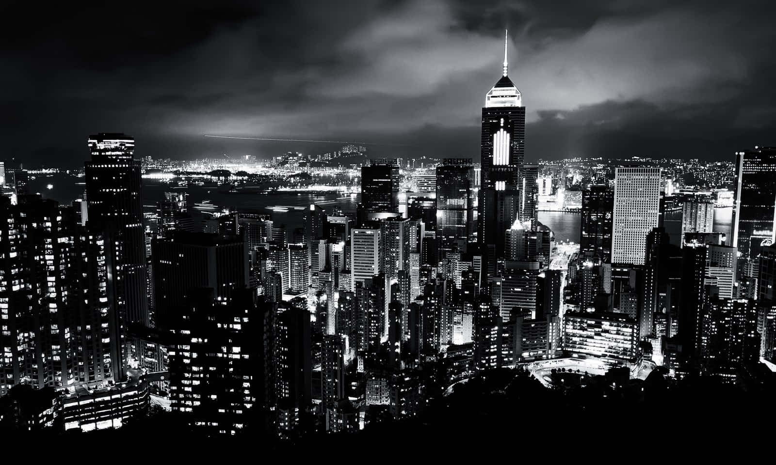 Black and White Cityscape: A Stunning View Wallpaper