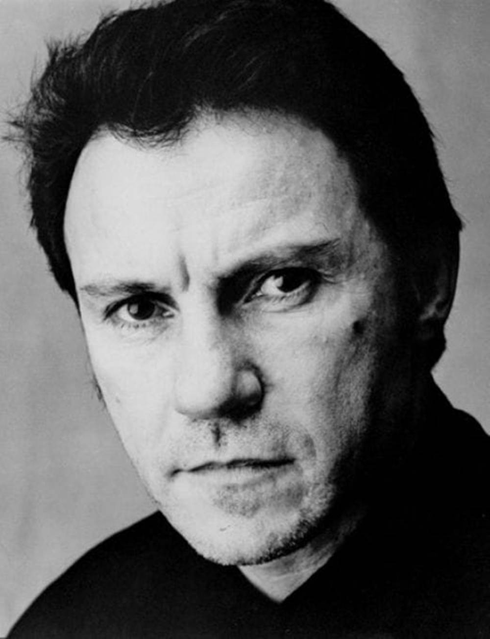 Black And White Close Up Of Harvey Keitel Wallpaper