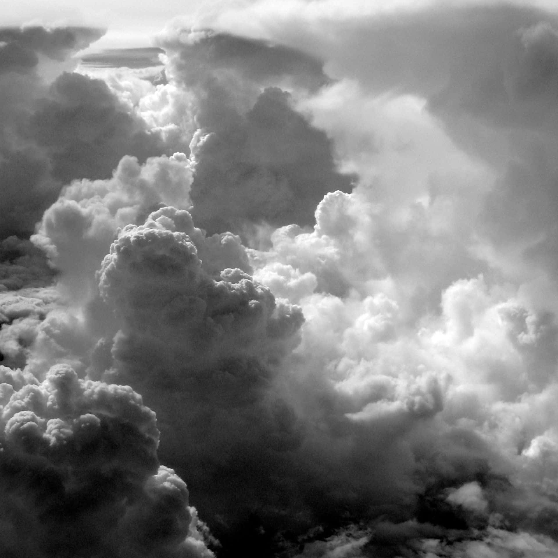 black and white cloud tumblr background